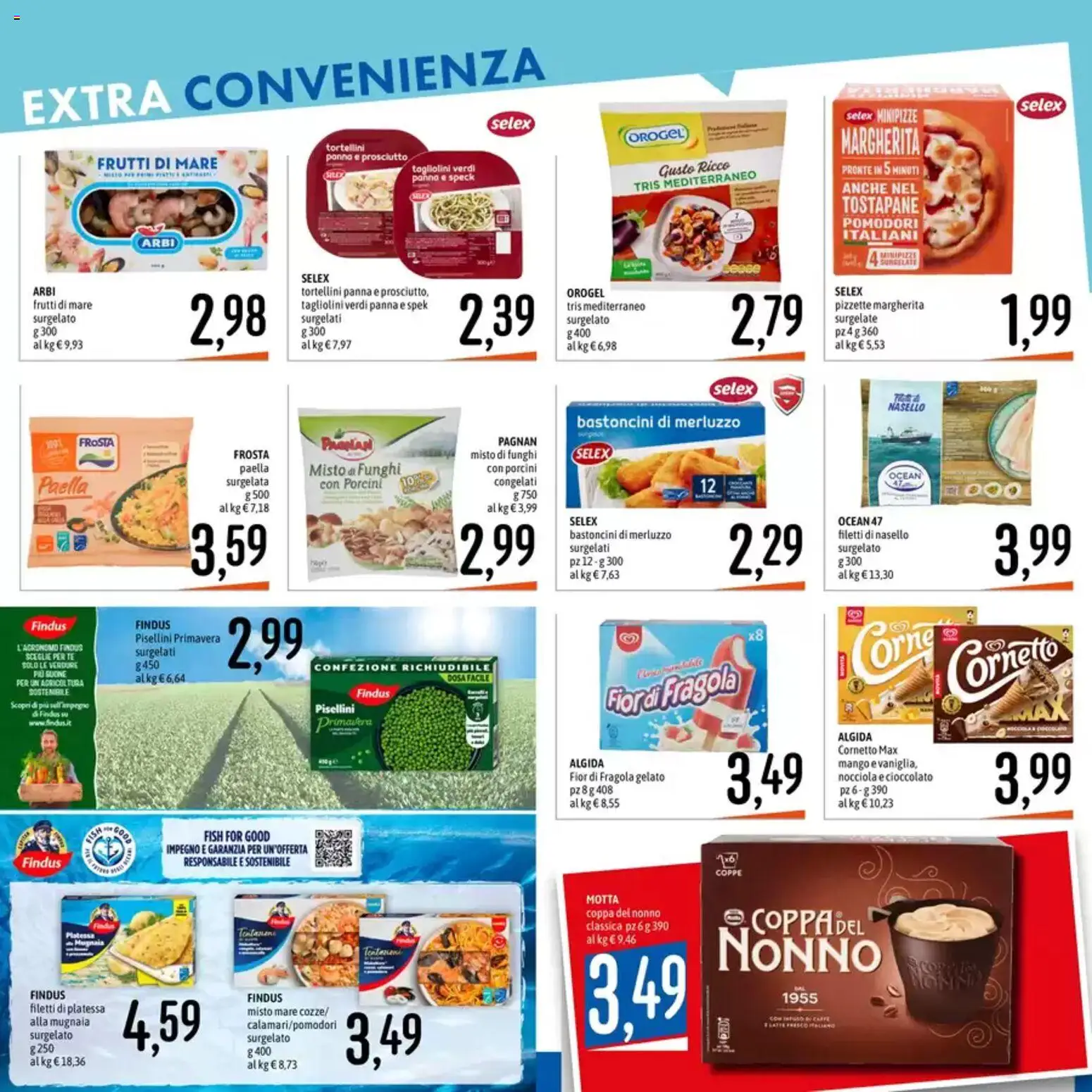 Volantino Emisfero del 28.05.2026 | Pagina: 17 | Prodotti: Speck, Merluzzo, Gelato, Verdure