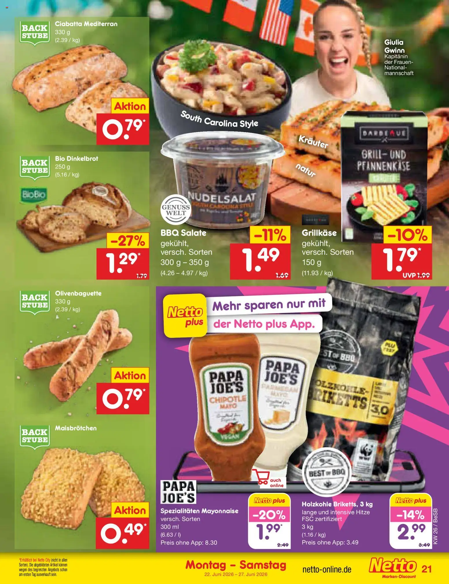 Netto Marken-Discount Prospekt – gültig ab 22.06.2026 | Seite: 27 | Produkte: Grill, Mayonnaise