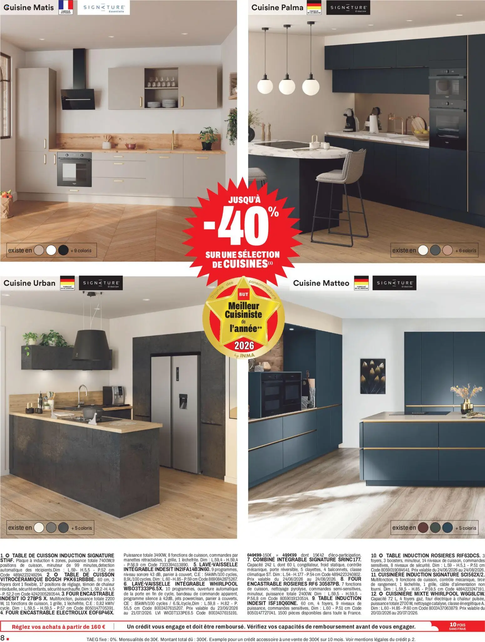 {H1} | Page: 8 | Produits: Four électrique, Plaque a induction, Porte, Panier