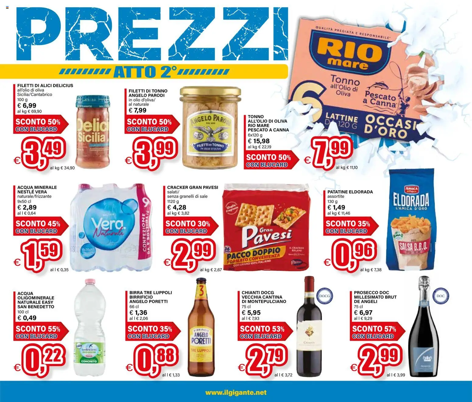 Volantino Il Gigante del 22/10/2026 | Pagina: 5 | Prodotti: Patatine, Acqua, Sale, Cracker