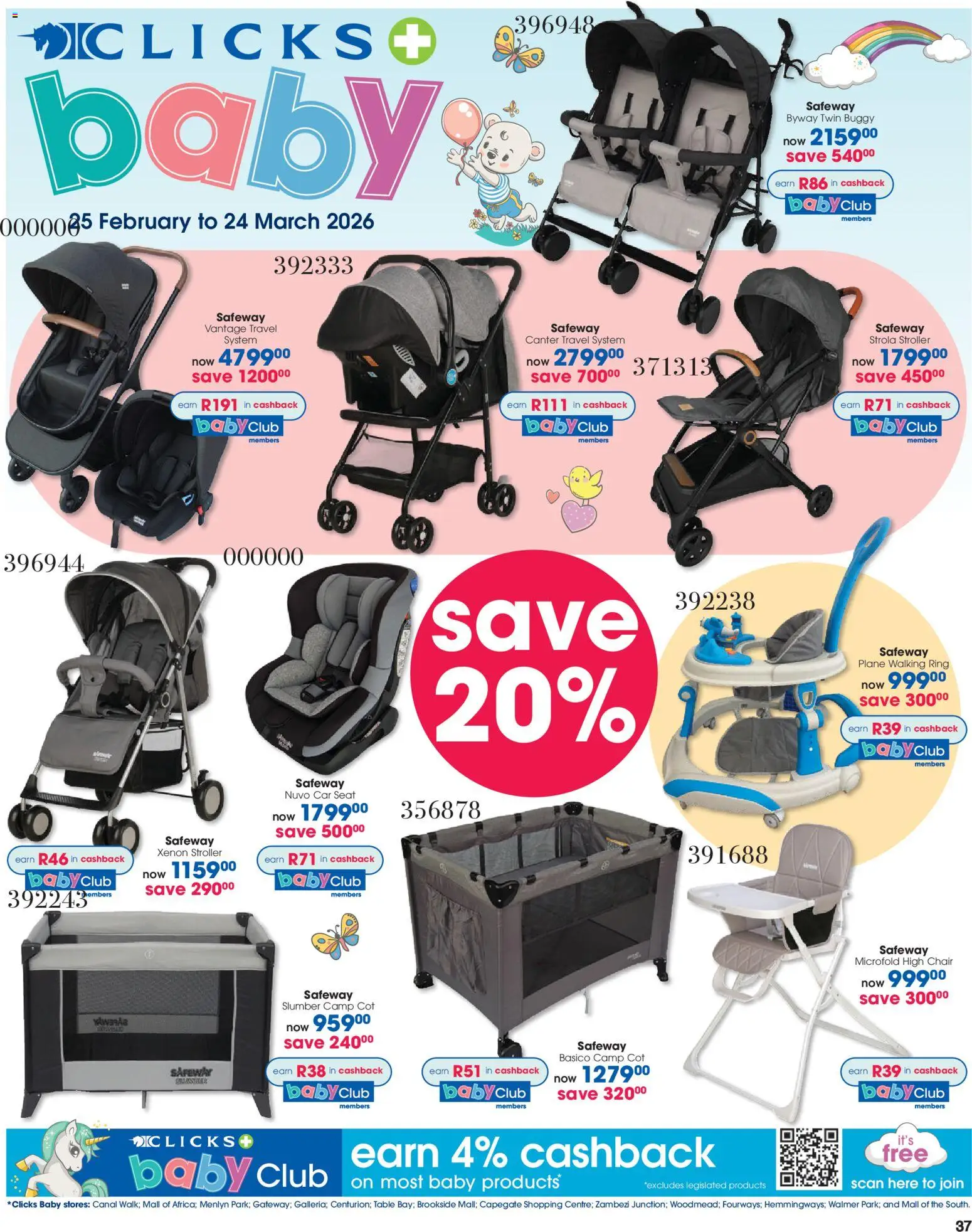 New Clicks catalogue – valid from 11.03.2026 | Page: 37 | Products: Table, Chair
