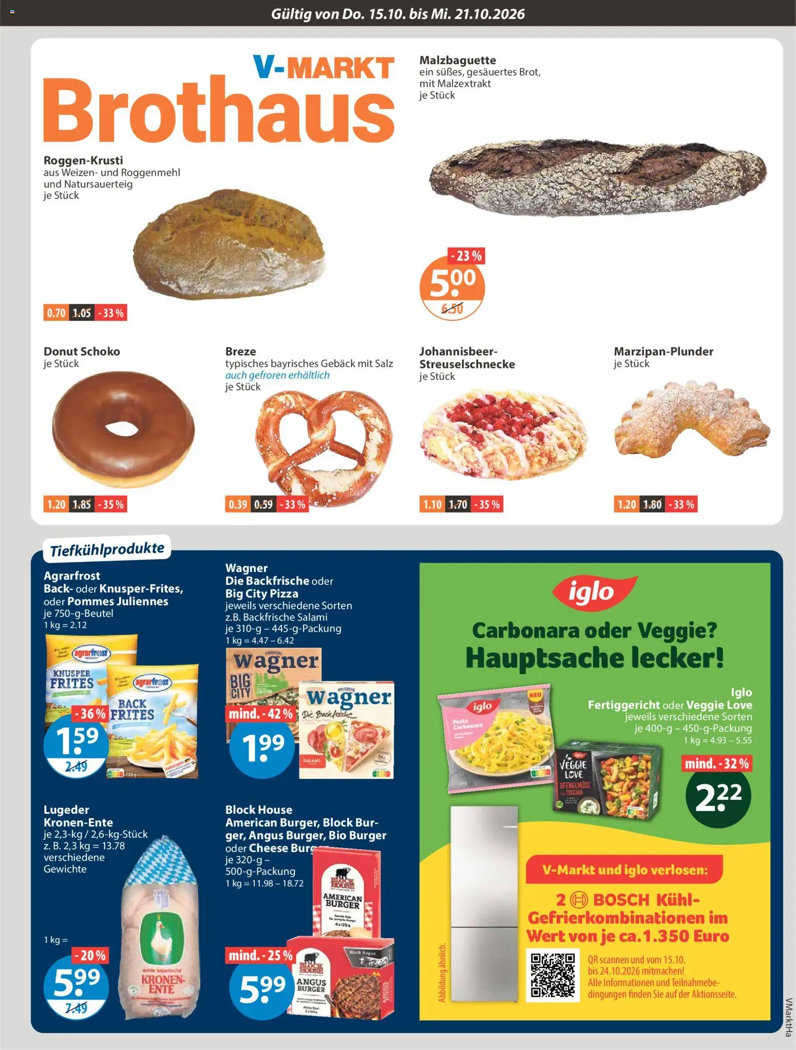 V-Markt Angebote – gültig ab 15.10.2026 | Seite: 5 | Produkte: Bosch, Salz, Salami, Ente