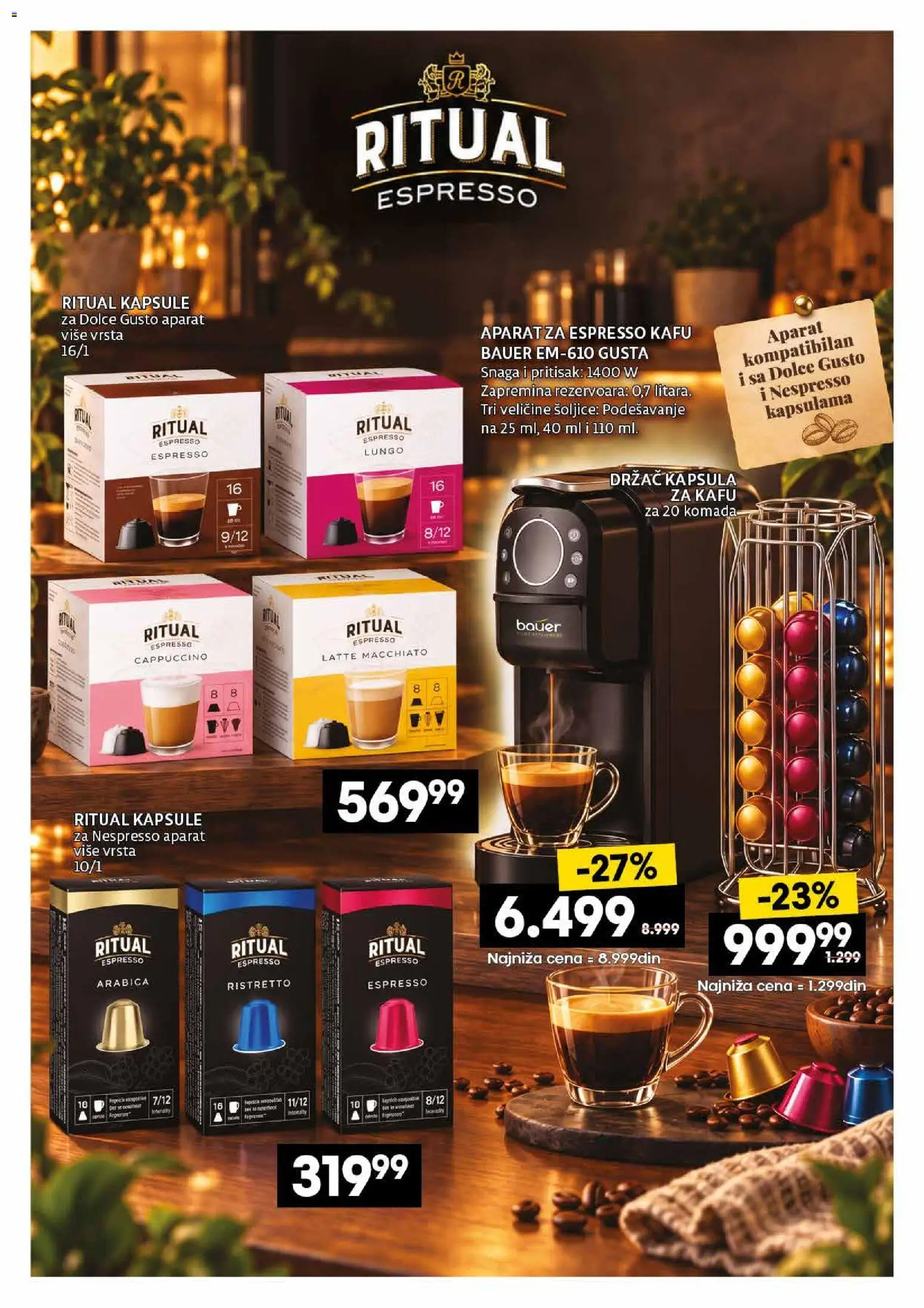 Idea katalog - važi od 26.10.2026 | Strana: 13 | Proizvode: Dolce Gusto, Kapsula, Kapsule, Nespresso