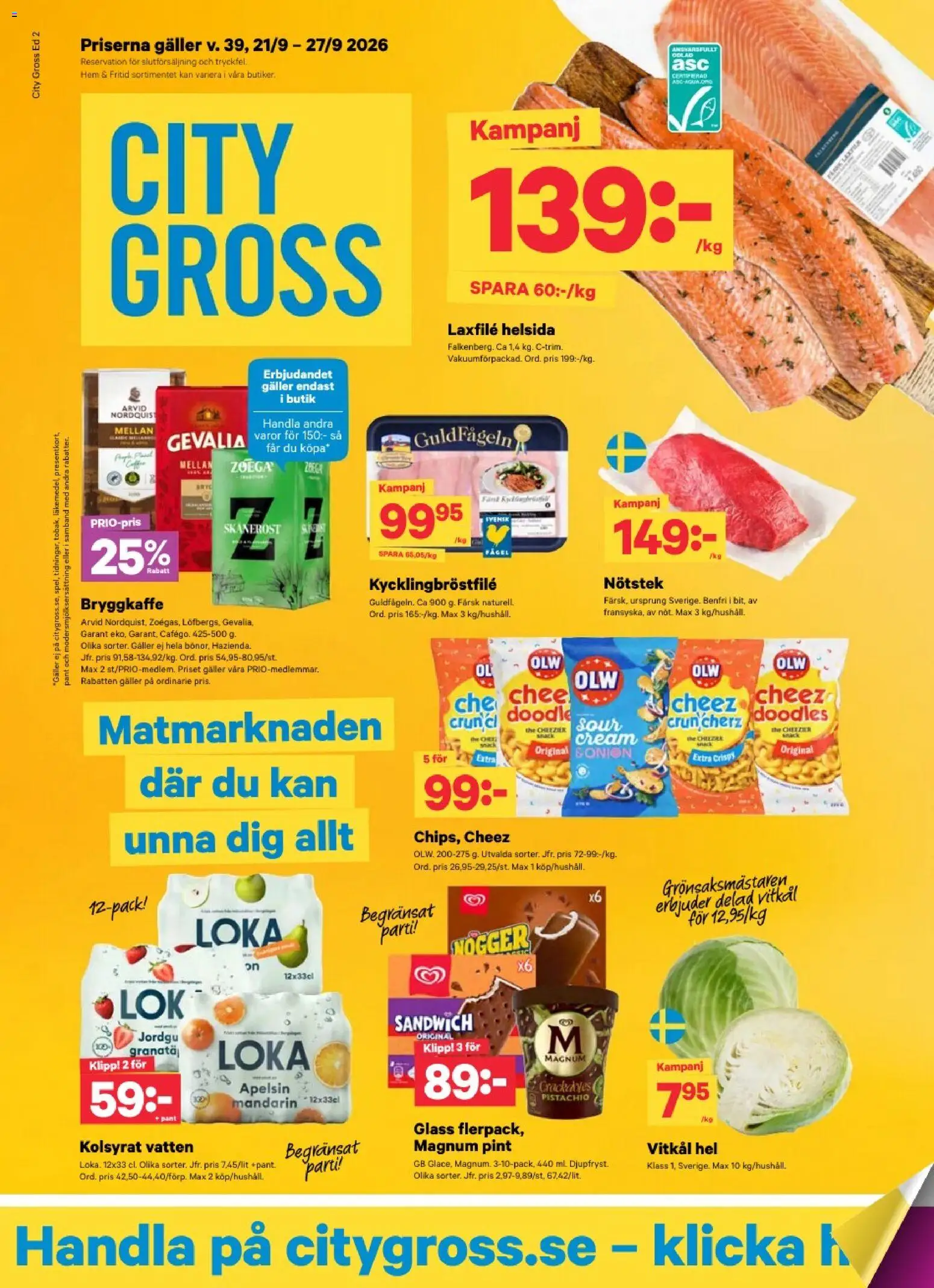 City Gross reklamblad aktuell från 19/09/2026 | Sida: 1