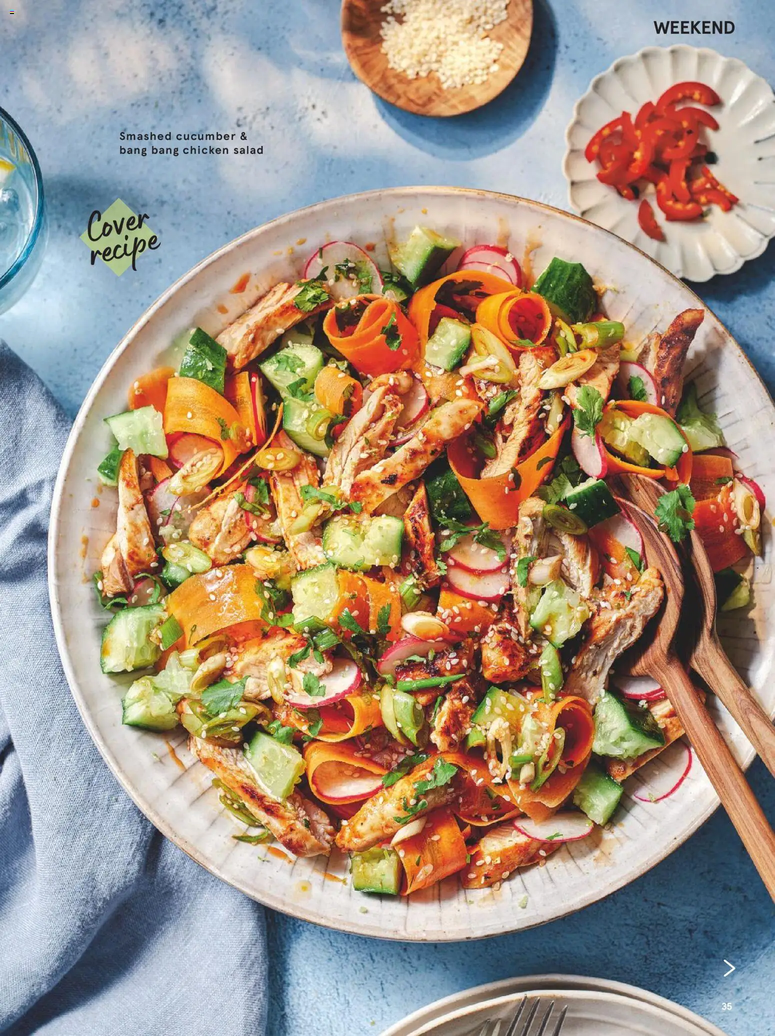 {H1} | Page: 35 | Products: Chicken, Salad, Cucumber