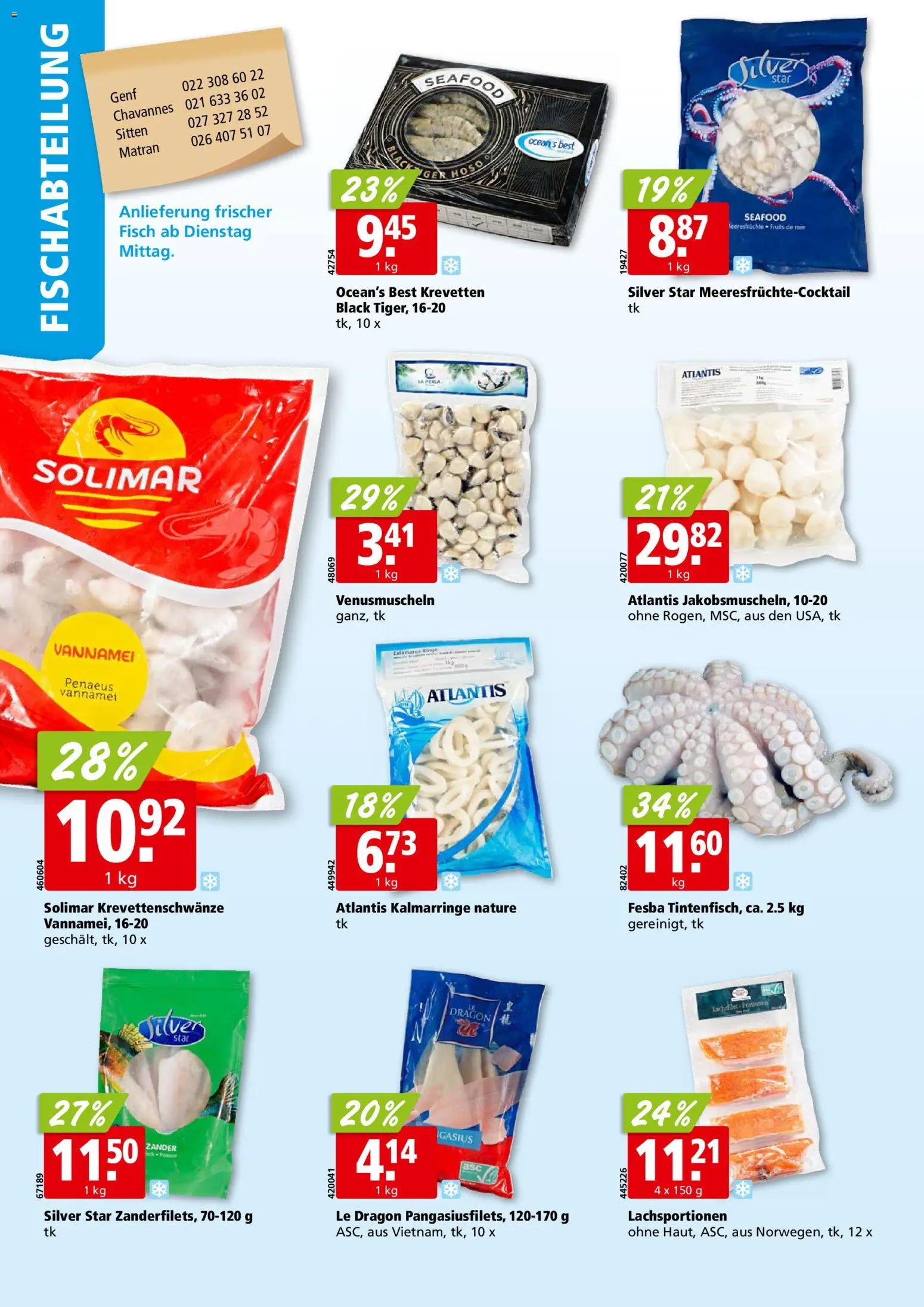 Aligro aktionen Chavannes, Matran, Genf, Sitten – gültig ab 21.09.2026 | Seite: 4 | Produkte: Fisch, Meeresfrüchte