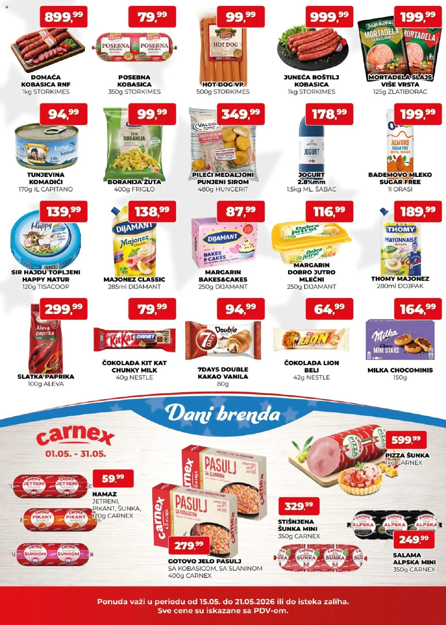 Plus Cash & Carry katalog - važi od 15.05.2026 | Strana: 2 | Proizvode: Boranija, Kuhinja, Čokolada, Šunka