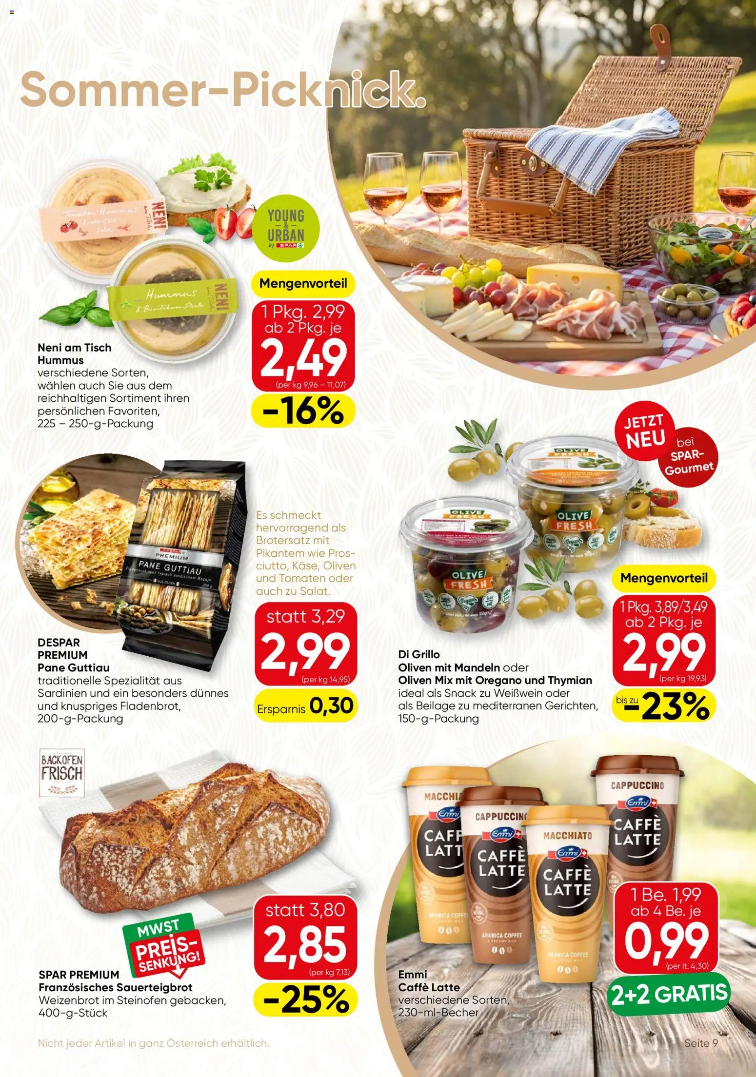 SPAR Gourmet Flugblatt gültig ab 30.07.2026 | Seite: 9 | Produkte: Szeder, Häränliha, Tisch, Tomaten