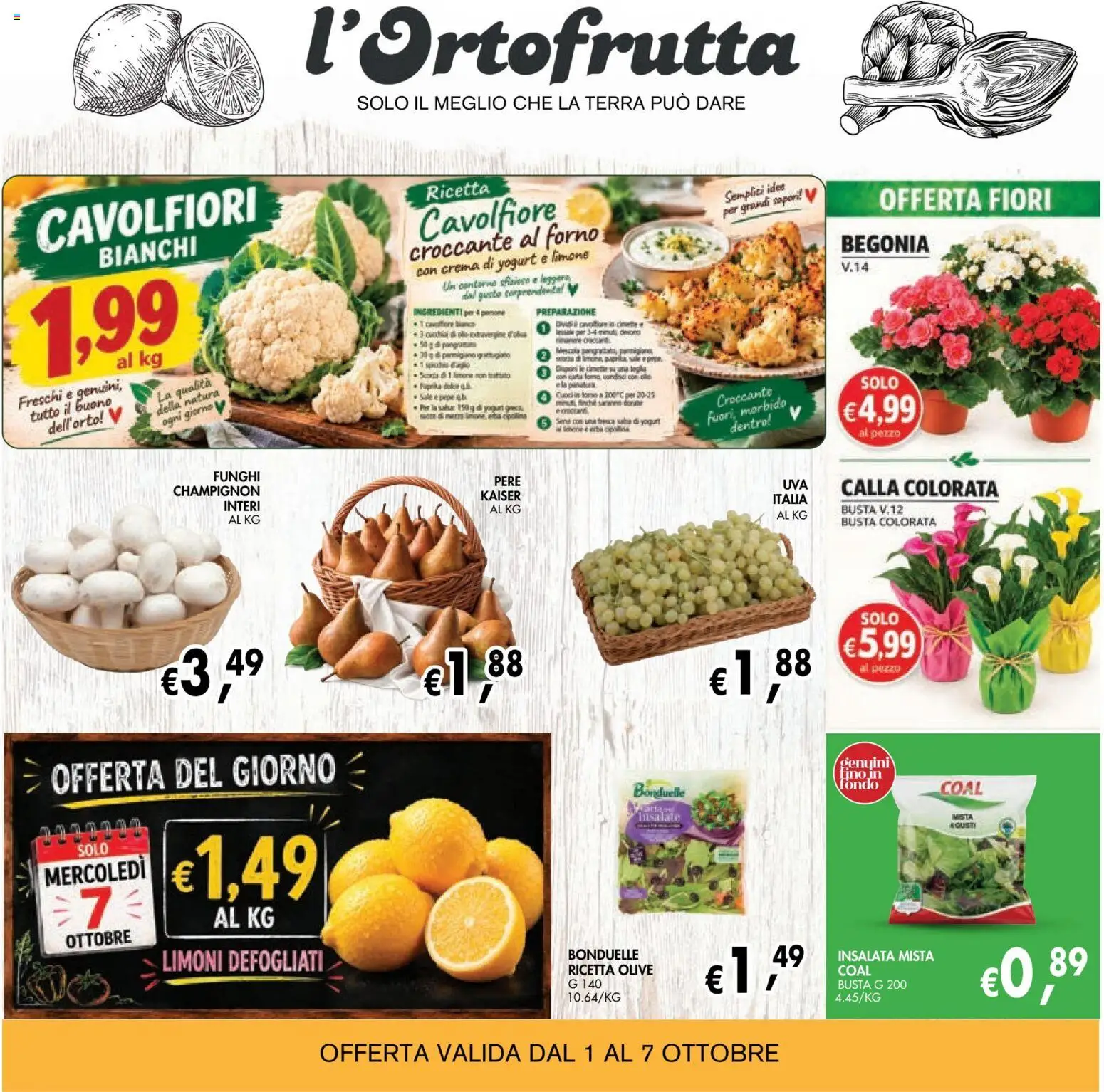 Volantino Coal del 24/09/2026 | Pagina: 9 | Prodotti: Pere, Funghi, Kaiser, Terra