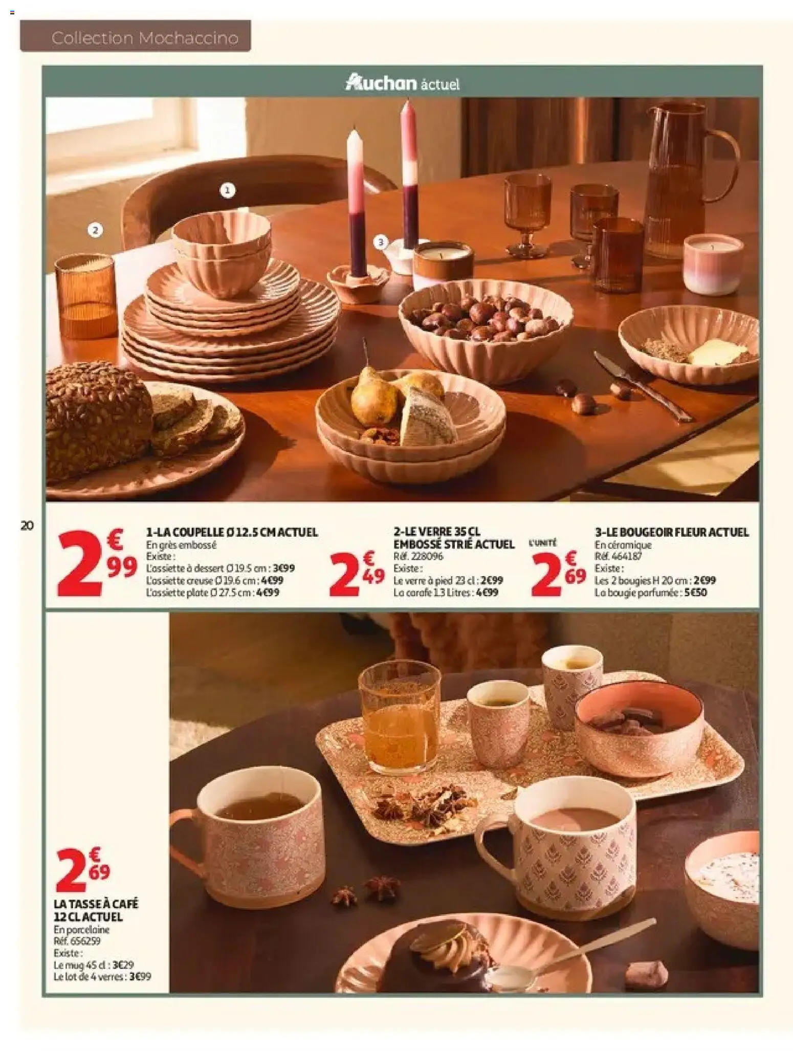 {H1} | Page: 20 | Produits: Dessert, Bougies, Coupelle, Café