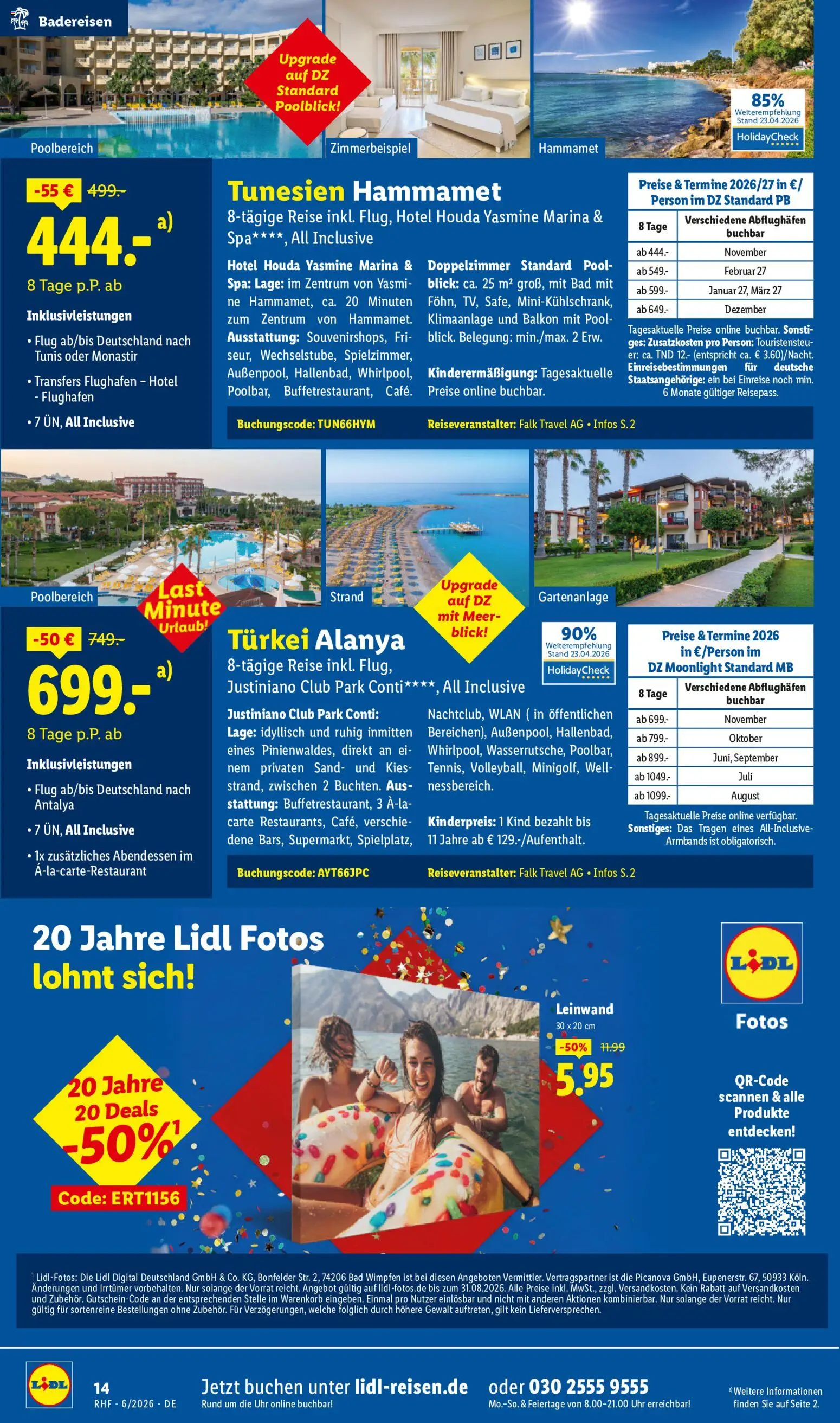 Lidl Reisen Prospekt – gültig ab 30.05.2026 | Seite: 14 | Produkte: Klimaanlage, Bad, Uhr