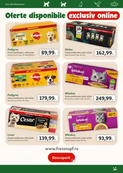 Ofertele Fressnapf valabile de la 03.09.2026 | Pagină: 15 | Produse: Vită, Whiskas, Pește, Sos
