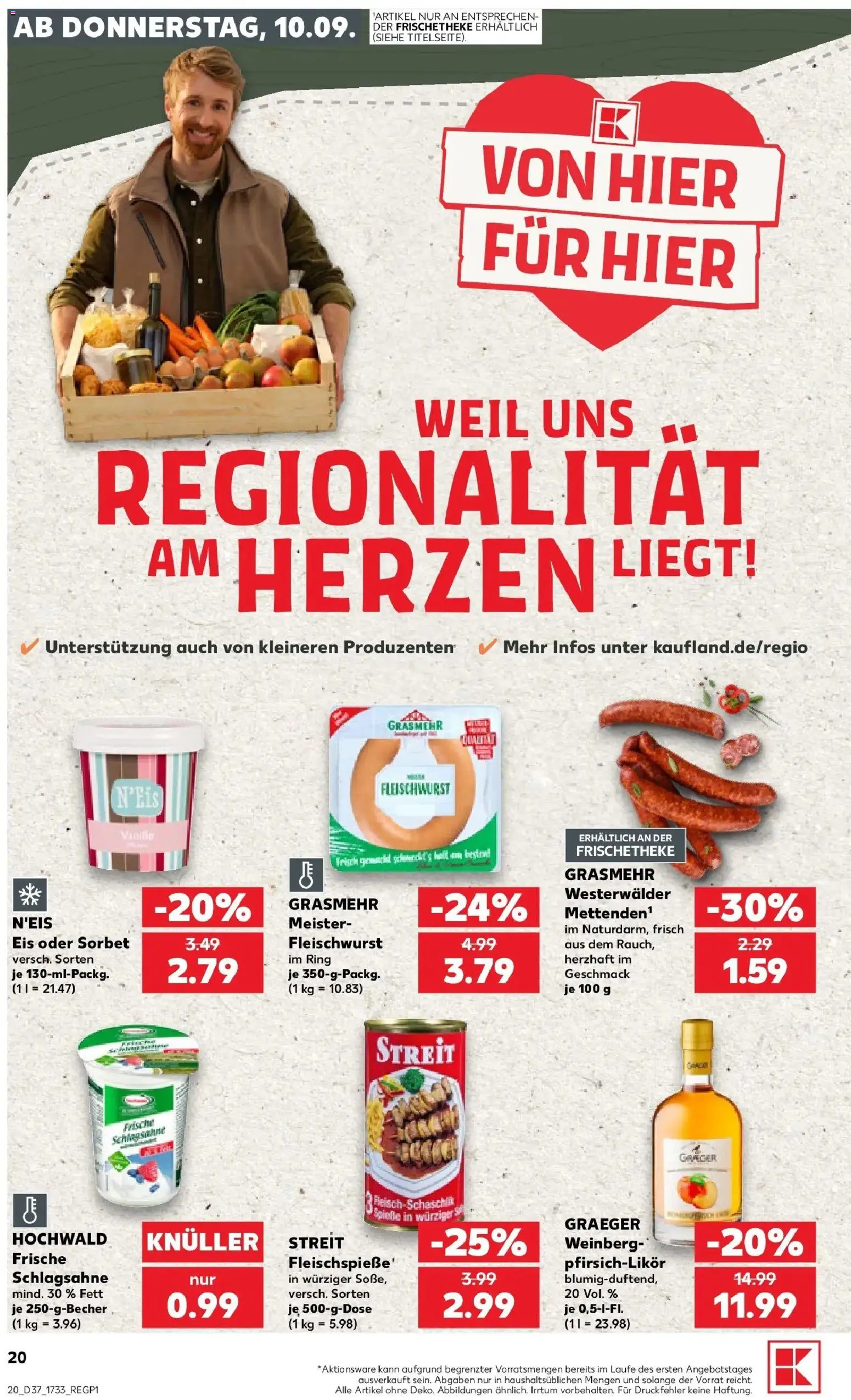 Kaufland Prospekt Mainz – gültig ab 07.09.2026 | Seite: 29 | Produkte: Schlagsahne, Vanille, Eis