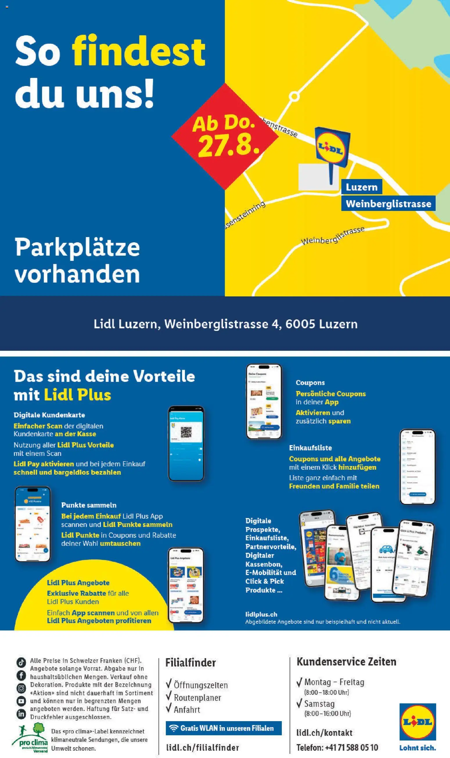 Lidl aktionen Neueröffnung Luzern – gültig ab 27.08.2026 | Seite: 8 | Produkte: Uhr