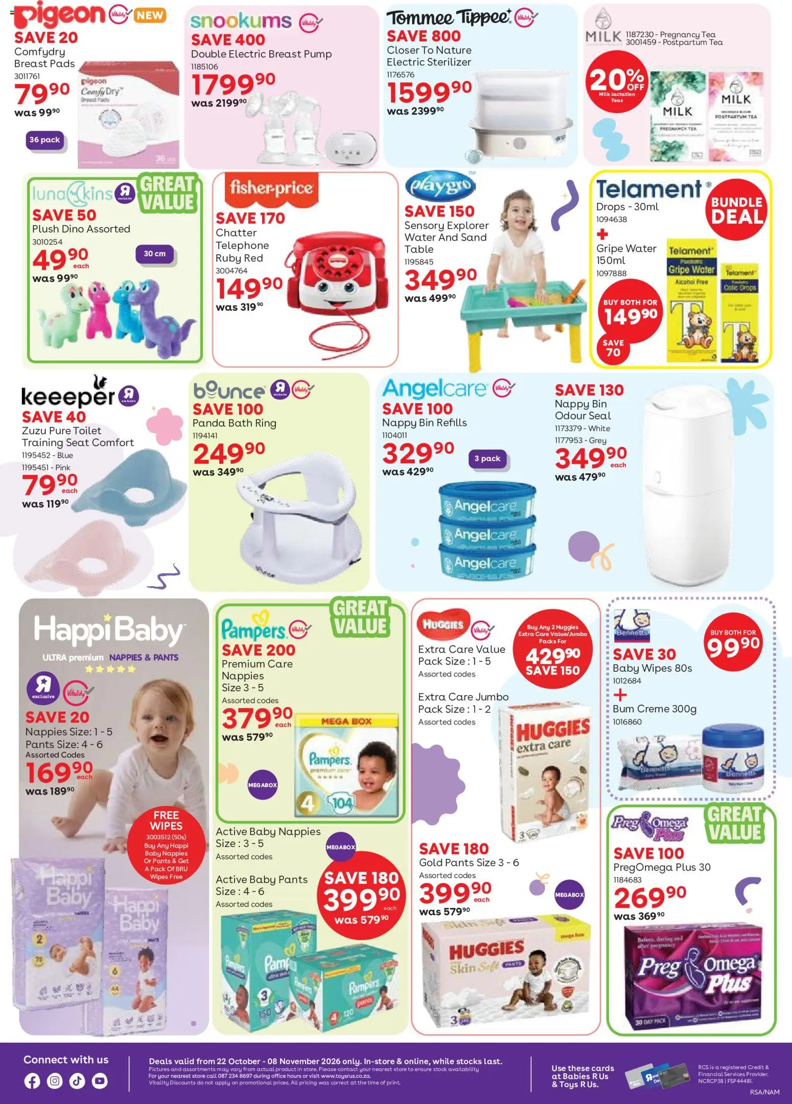 New Babies R Us catalogue – valid from 22/10/2026 | Page: 2 | Products: Box, Bath, Stock, Nappies