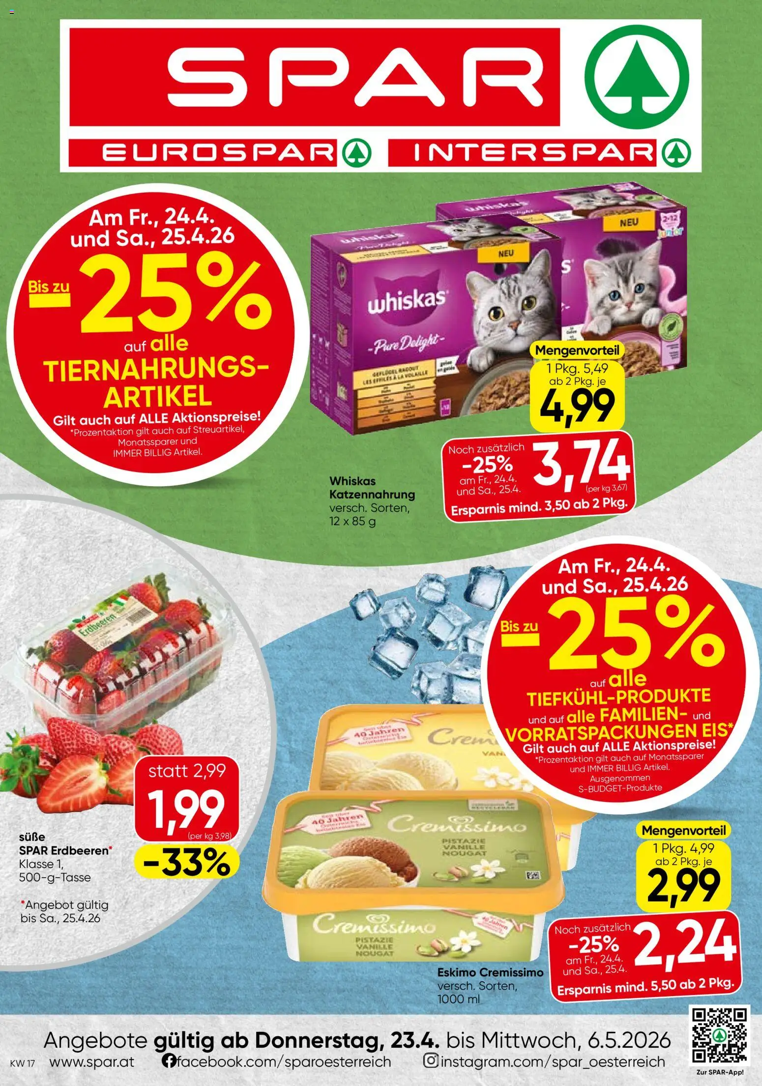 Spar Flugblatt - Wien gültig ab 23.04.2026 | Seite: 1 | Produkte: Rizsliszt