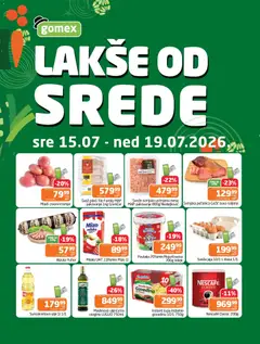 Gomex katalog Lakše od srede - pregled Gomex kataloga - važi od 15.07.2026