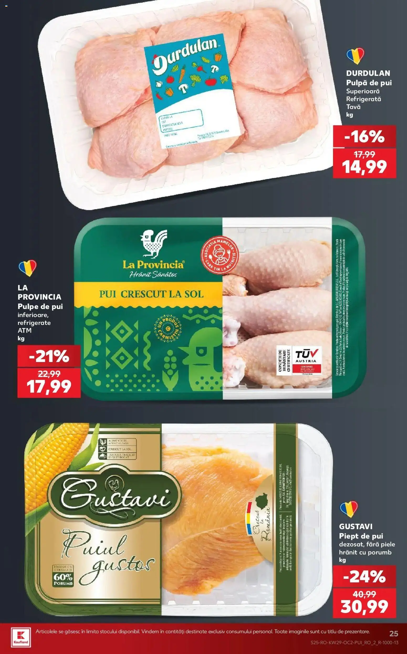 Noul catalog Kaufland – valabil de la 15.07.2026 | Pagină: 25 | Produse: Tava, Pui, Porumb