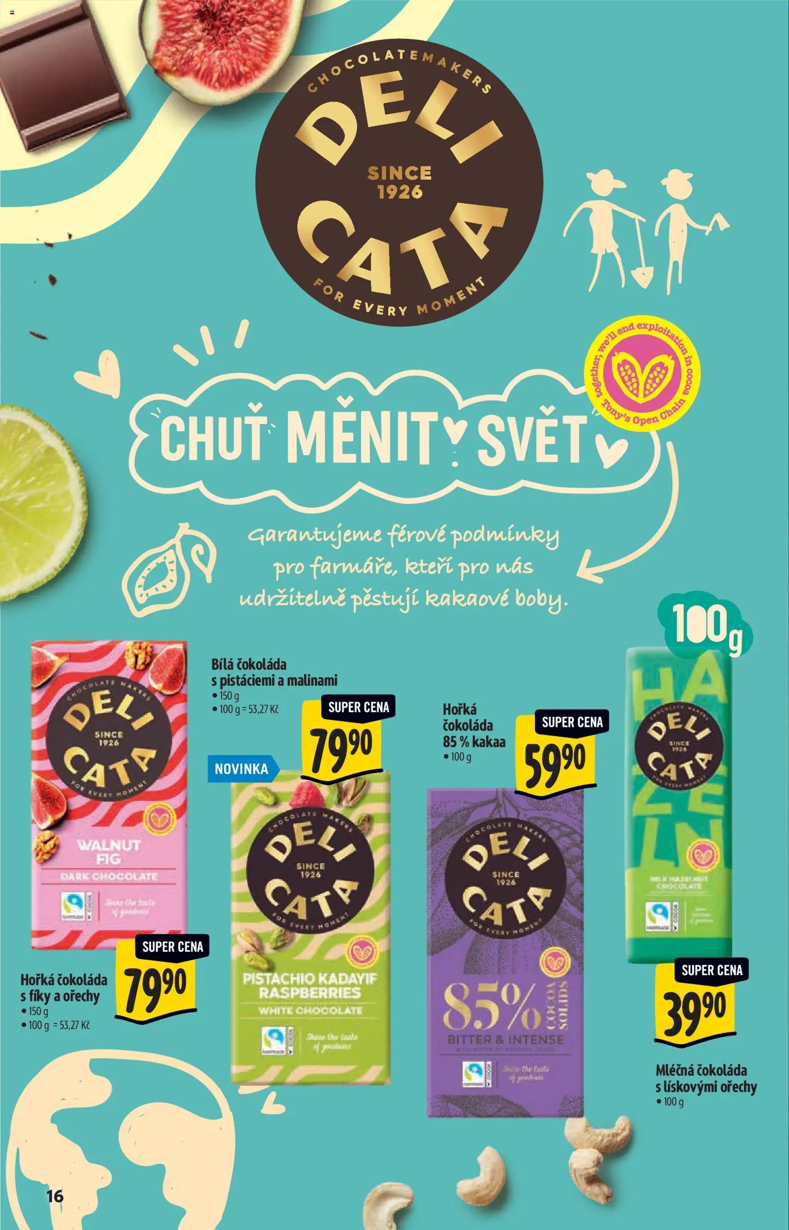 Albert katalog - Hypermarket od 17.06.2026 | Strana: 16 | Produkty: Čokoláda, Ořechy, Horká čokoláda, Bílá čokoláda
