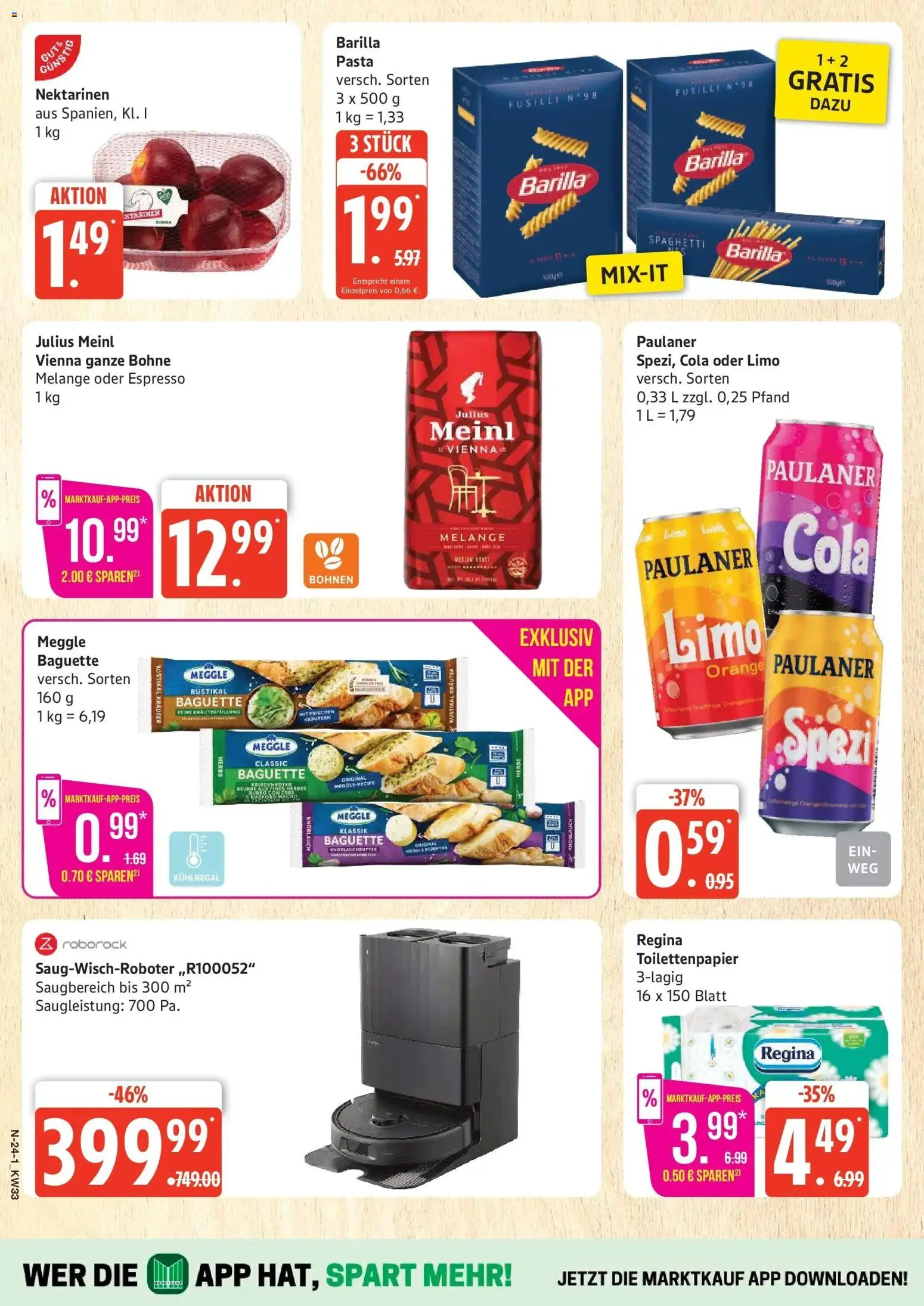 Marktkauf Prospekt Neuenkirchen (ab 10.08.2026) » Angebote online | Seite: 24 | Produkte: Cola, Barilla, Baguette, Paulaner