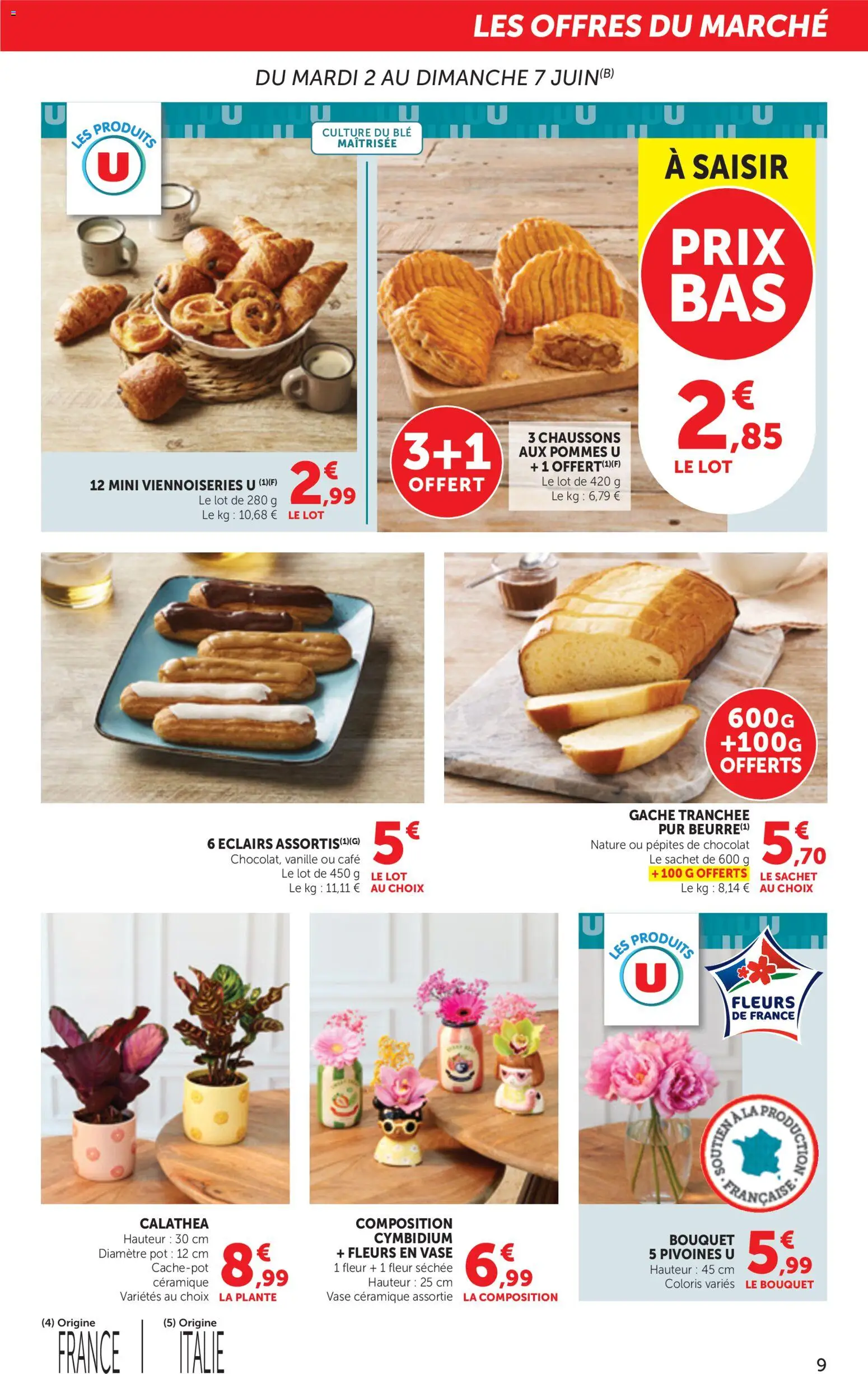 {H1} | Page: 9 | Produits: Pépites de chocolat, Vase, Viennoiseries, Chaussons
