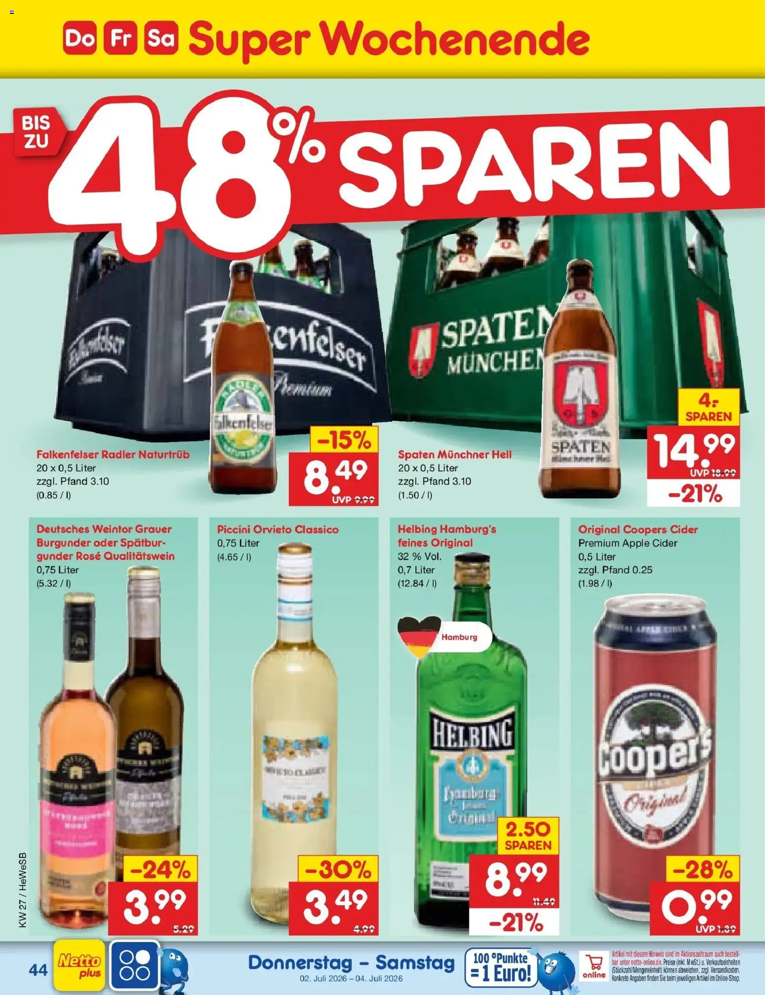 Netto Marken-Discount Prospekt Hamburg – gültig ab 29.06.2026 | Seite: 64 | Produkte: Apple, Radler
