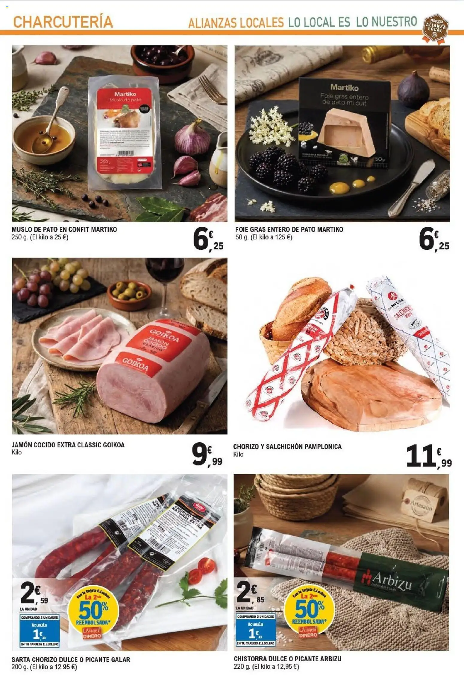 E.Leclerc - Alianza Locales │ válido desde el 21/10/2026 | Página: 11 | Productos: Dulce, Jamón, Jamón cocido, Pato