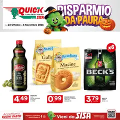 Anteprima del volantino SISA volantino Quick valido a partire dal 22/10/2026