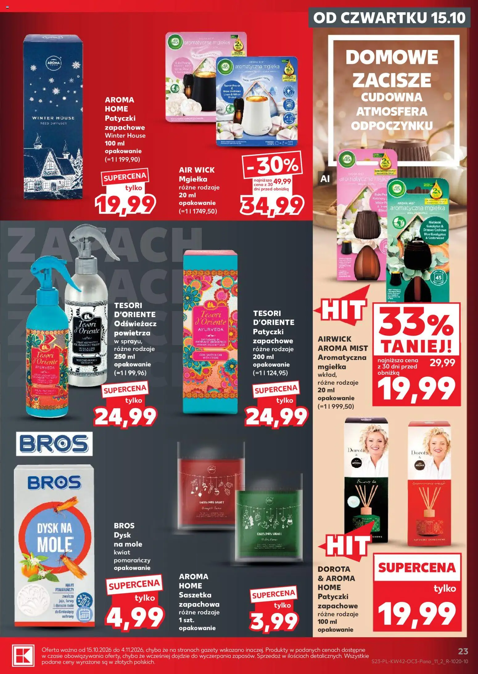 Kaufland Polsko leták - Drogerie od 15.10.2026 | Strana: 23 | Produkty: Tesori d'Oriente, Air Wick