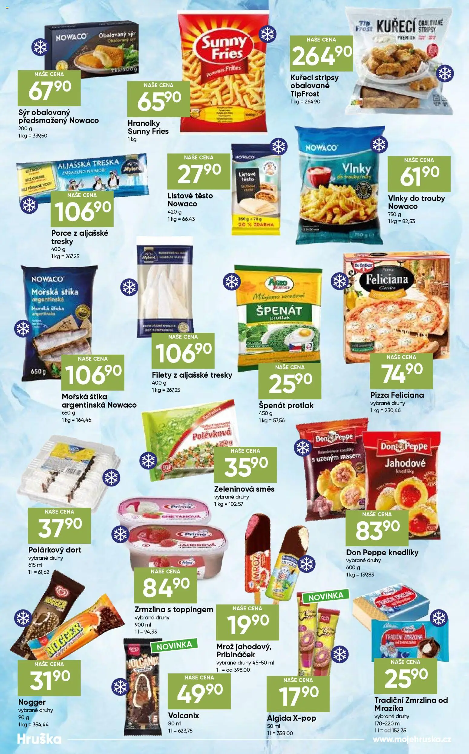 Hruška katalog od 28.04.2026 | Strana: 8 | Produkty: Sýr, Pribináček, Listové těsto, Zmrzlina