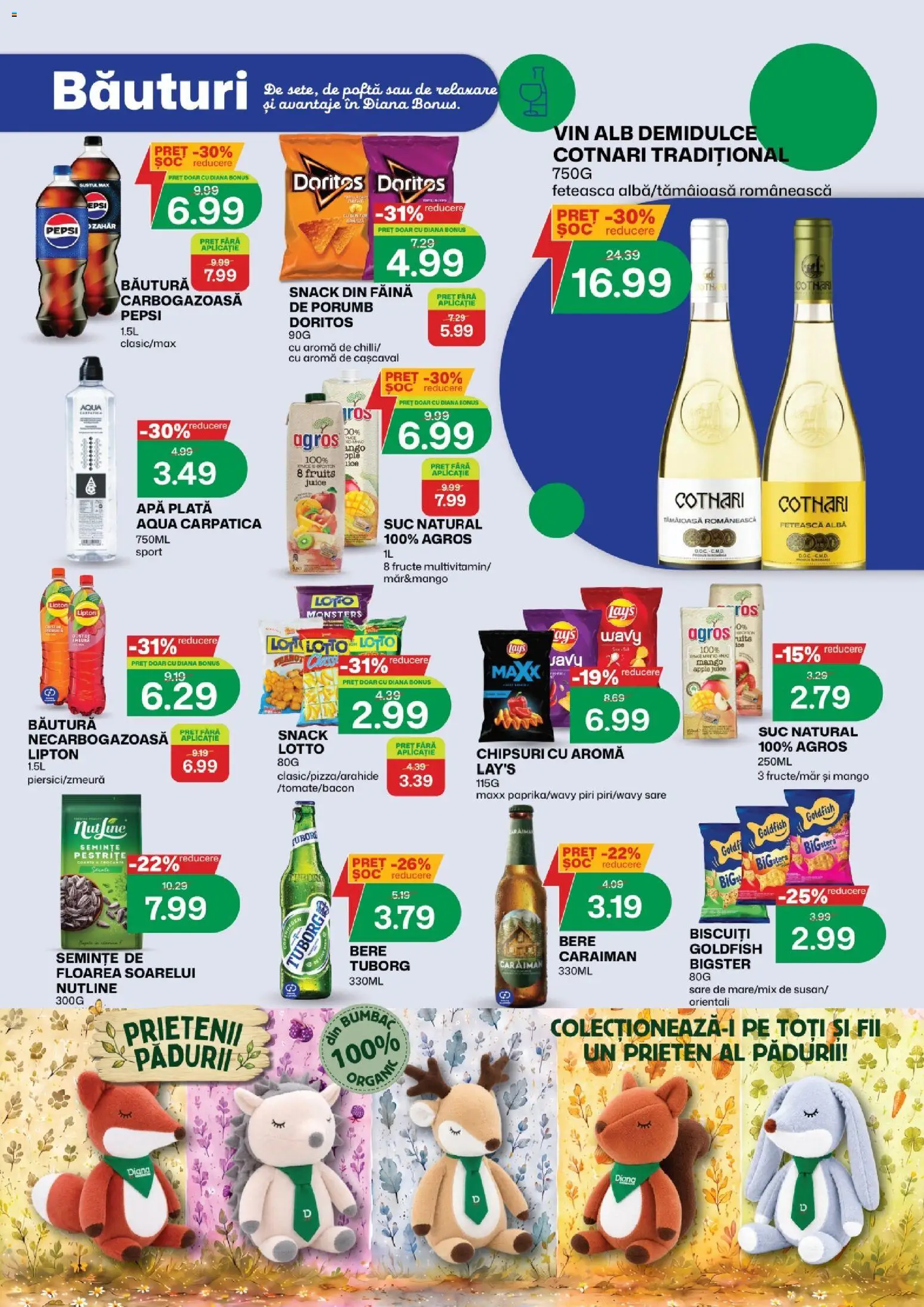 Noul catalog Diana – valabil de la 16.10.2026 | Pagină: 13 | Produse: Aqua Carpatica, Sport, Apple, Apă