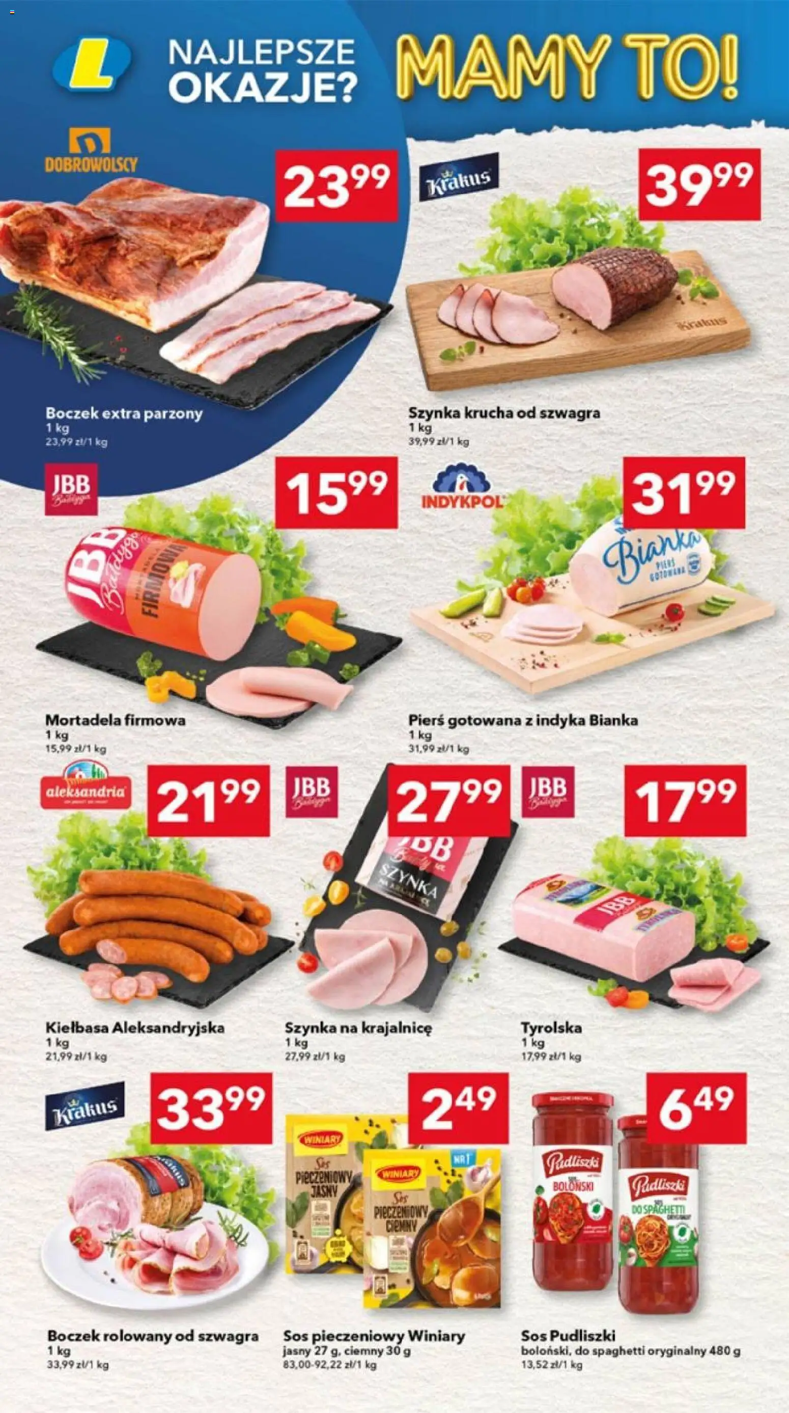 Lewiatan gazetka - Lublin od 24.09.2026 | Strona: 2 | Produkty: Mortadela, Szynka, Boczek, Sos