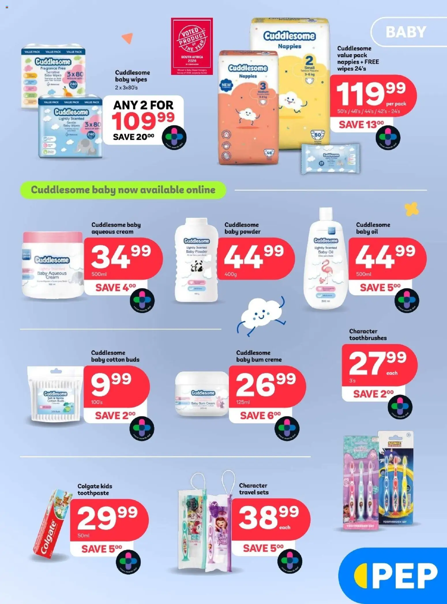 New PEP Stores catalogue – valid from 26/08/2026 | Page: 3 | Products: Oil, Fragrance, Cream, Toothpaste