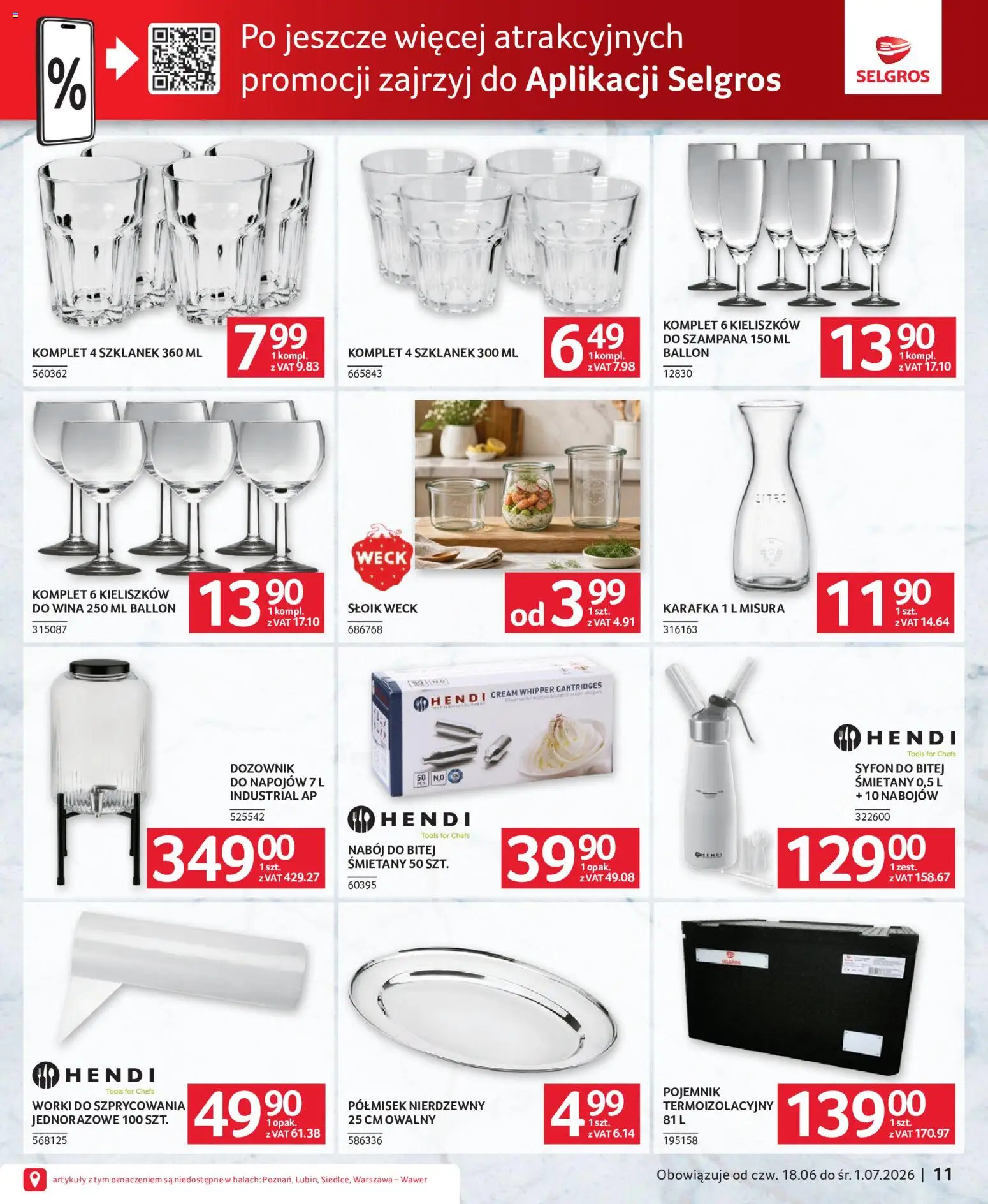 Selgros cash&carry gazetka - Oferta dla gastronomii od 18.06.2026 | Strona: 11