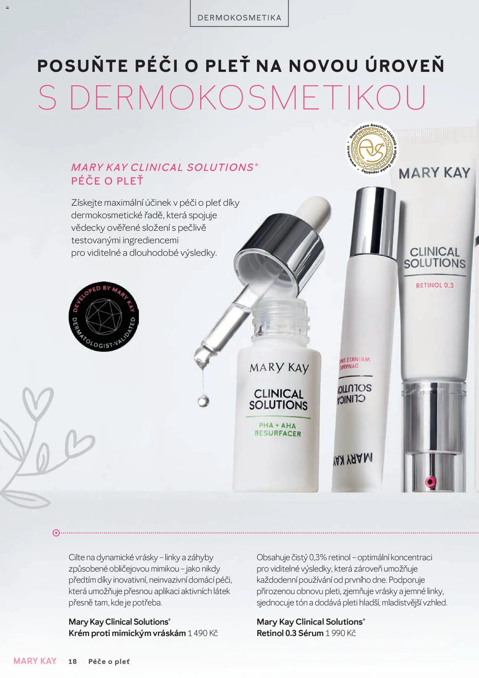 Mary Kay kniha o kráse od 01.04.2026 | Strana: 18 | Produkty: Sérum, Krém