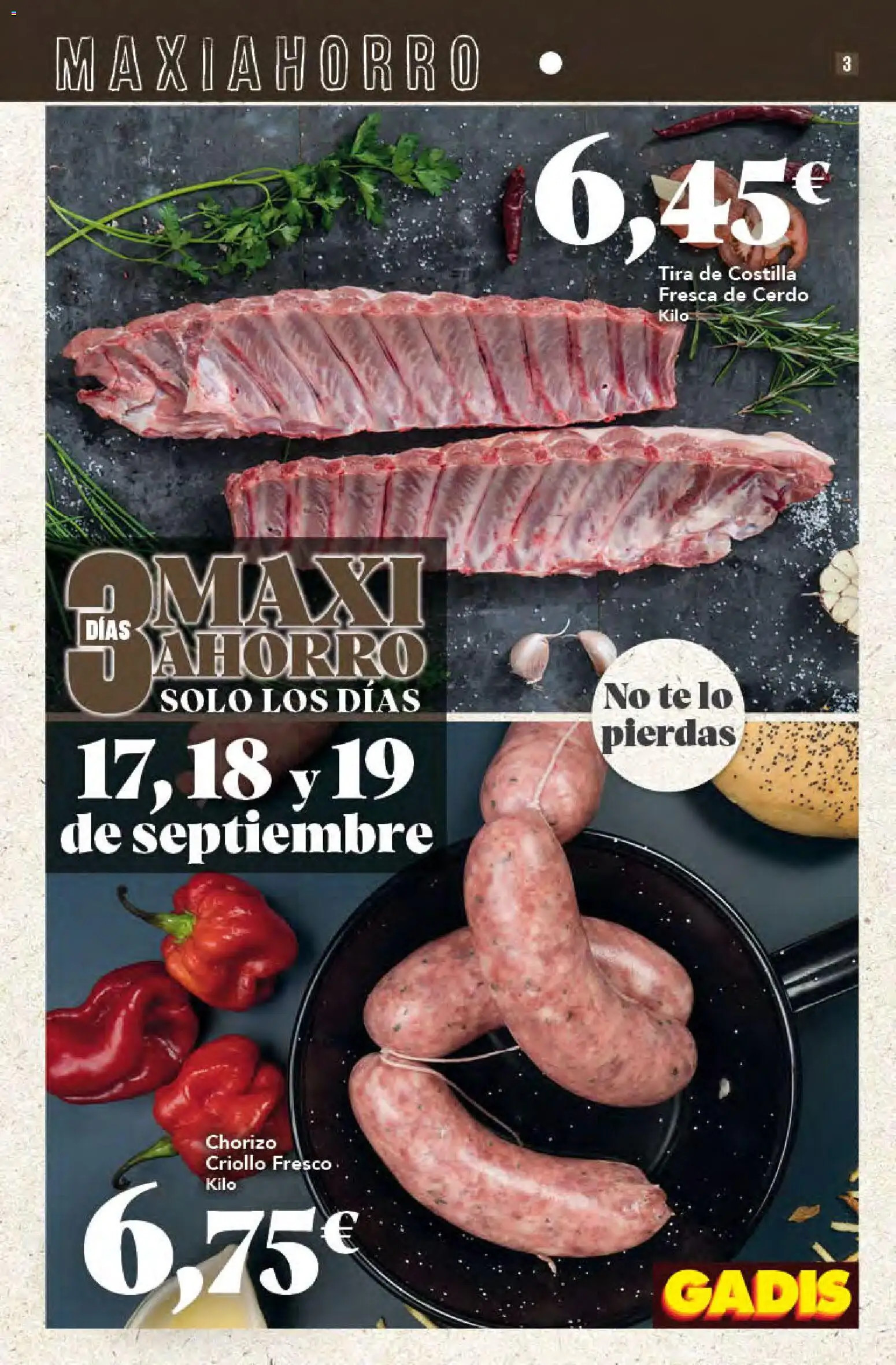Gadis folleto │ válido desde el 17/09/2026 | Página: 3 | Productos: Cerdo, Té
