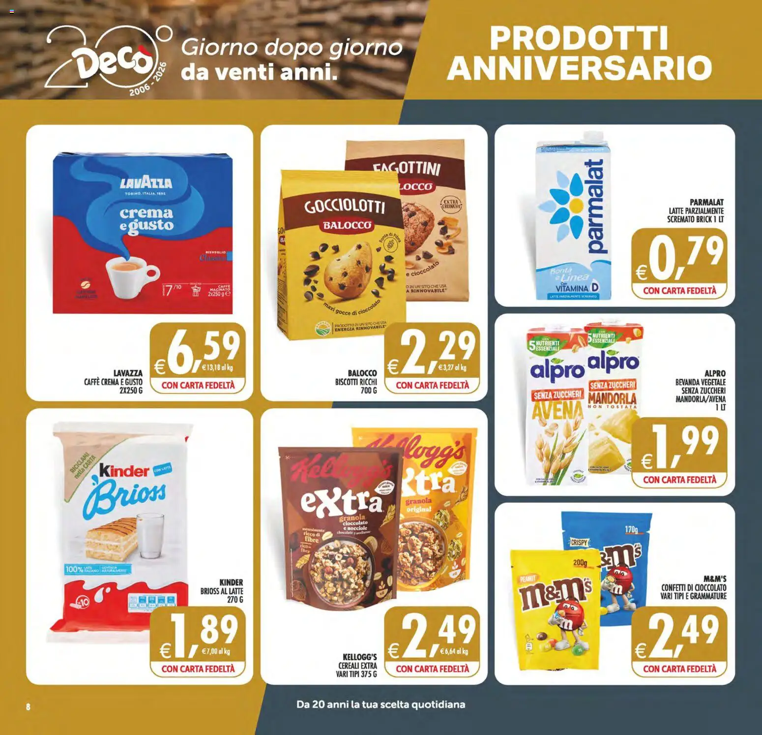 Volantino Decò del 02/10/2026 | Pagina: 8 | Prodotti: Crema, Caffè, Lavazza, Macinato