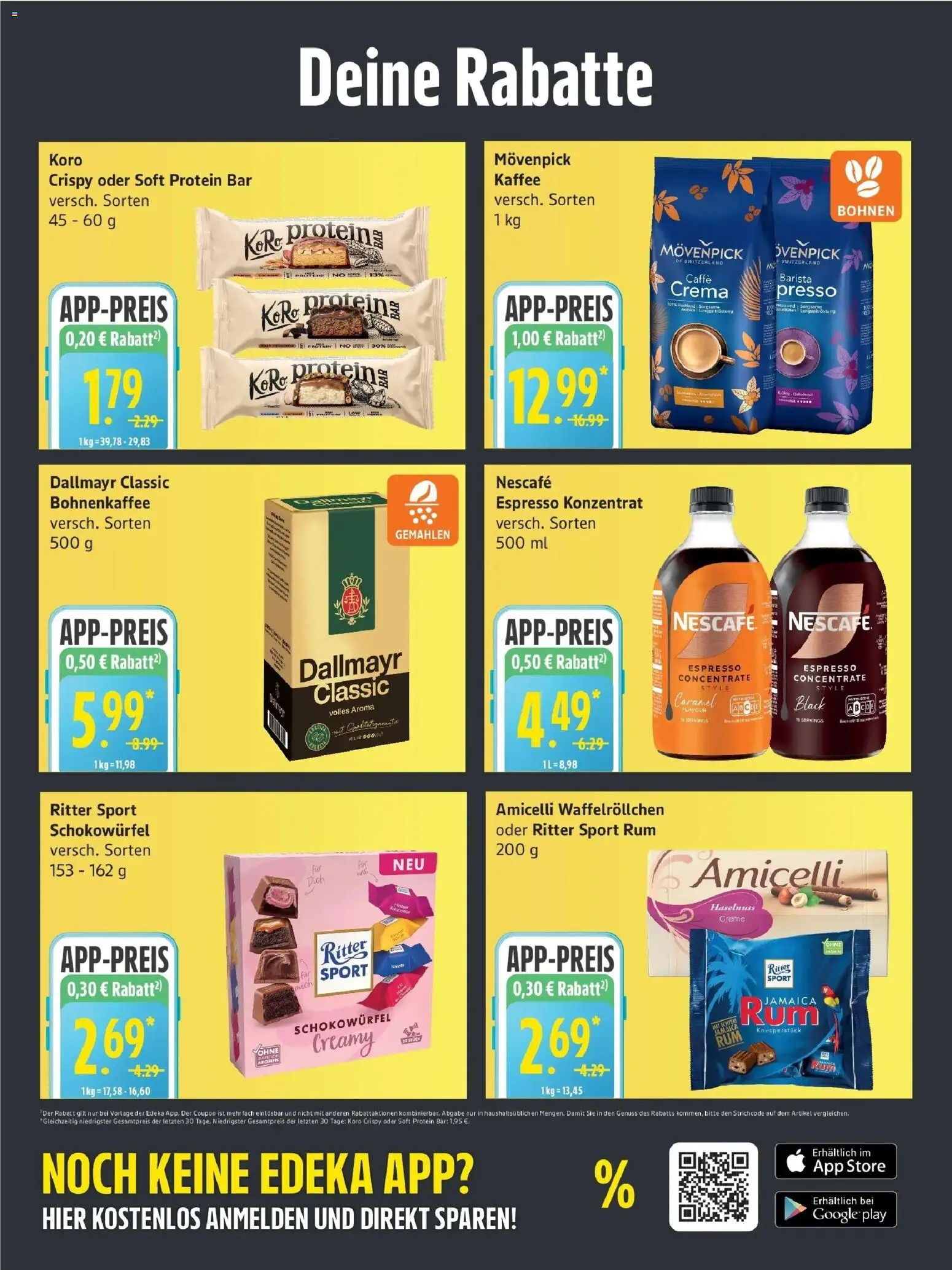 Edeka Prospekt Rostock (ab 12.10.2026) » Angebote Online | Seite: 4 | Produkte: Rum, Ritter sport, Creme, Dallmayr