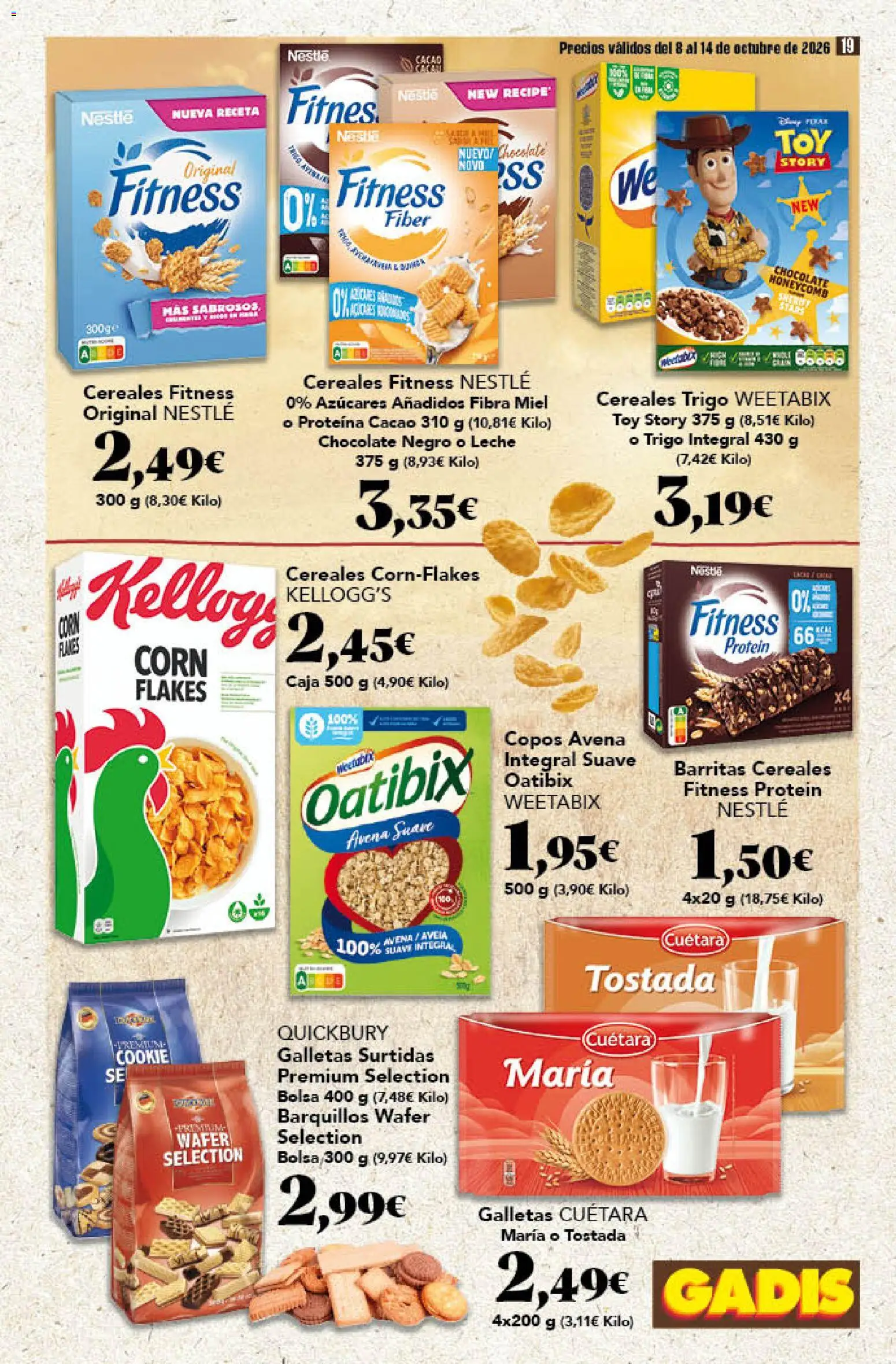 Gadis - folleto │ válido desde el 08/10/2026 | Página: 19 | Productos: Leche, Cereales, Cacao, Caja