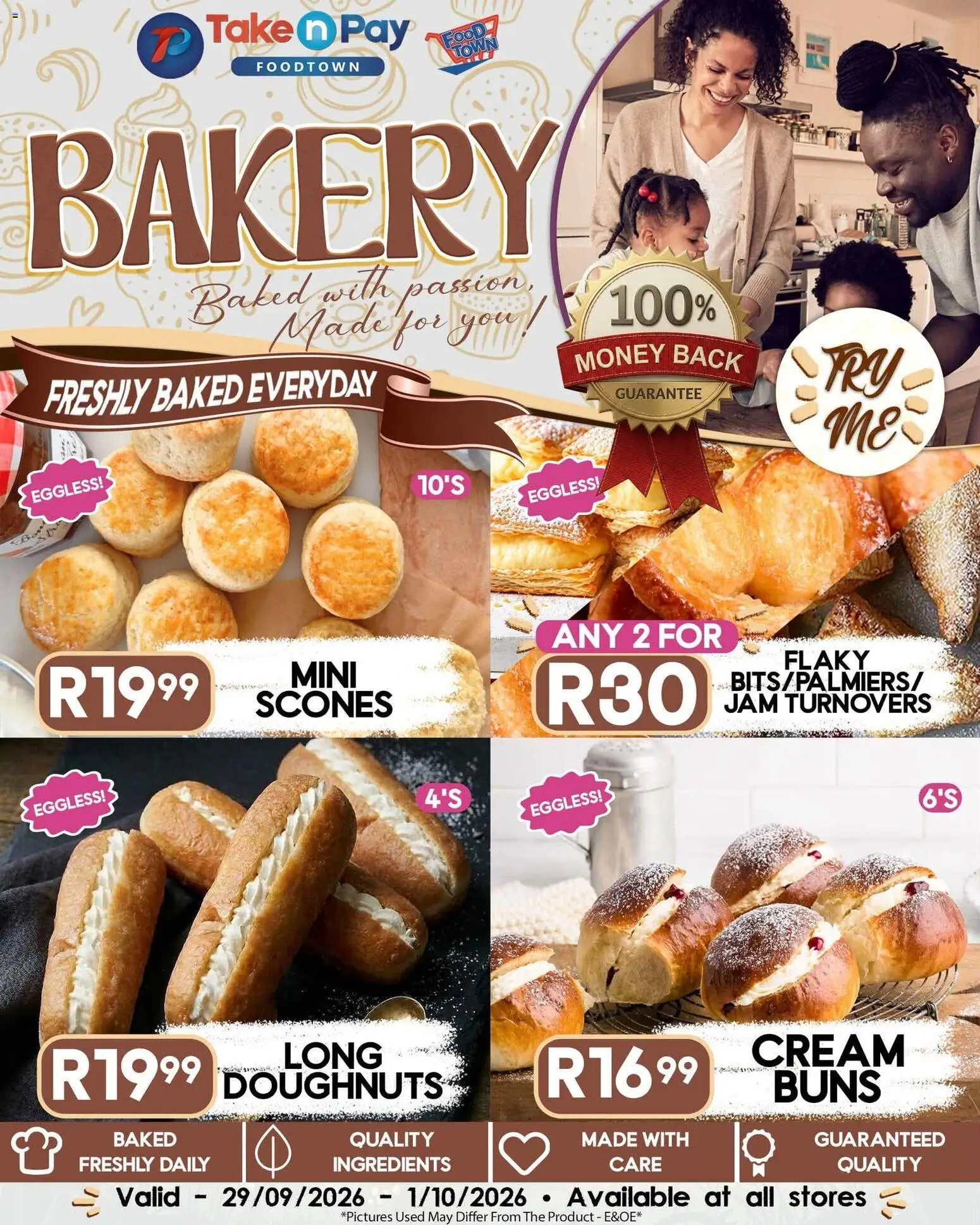 New Take n Pay catalogue – valid from 29/09/2026 | Page: 17 | Products: Bakery, Ingredients, Buns, Cream