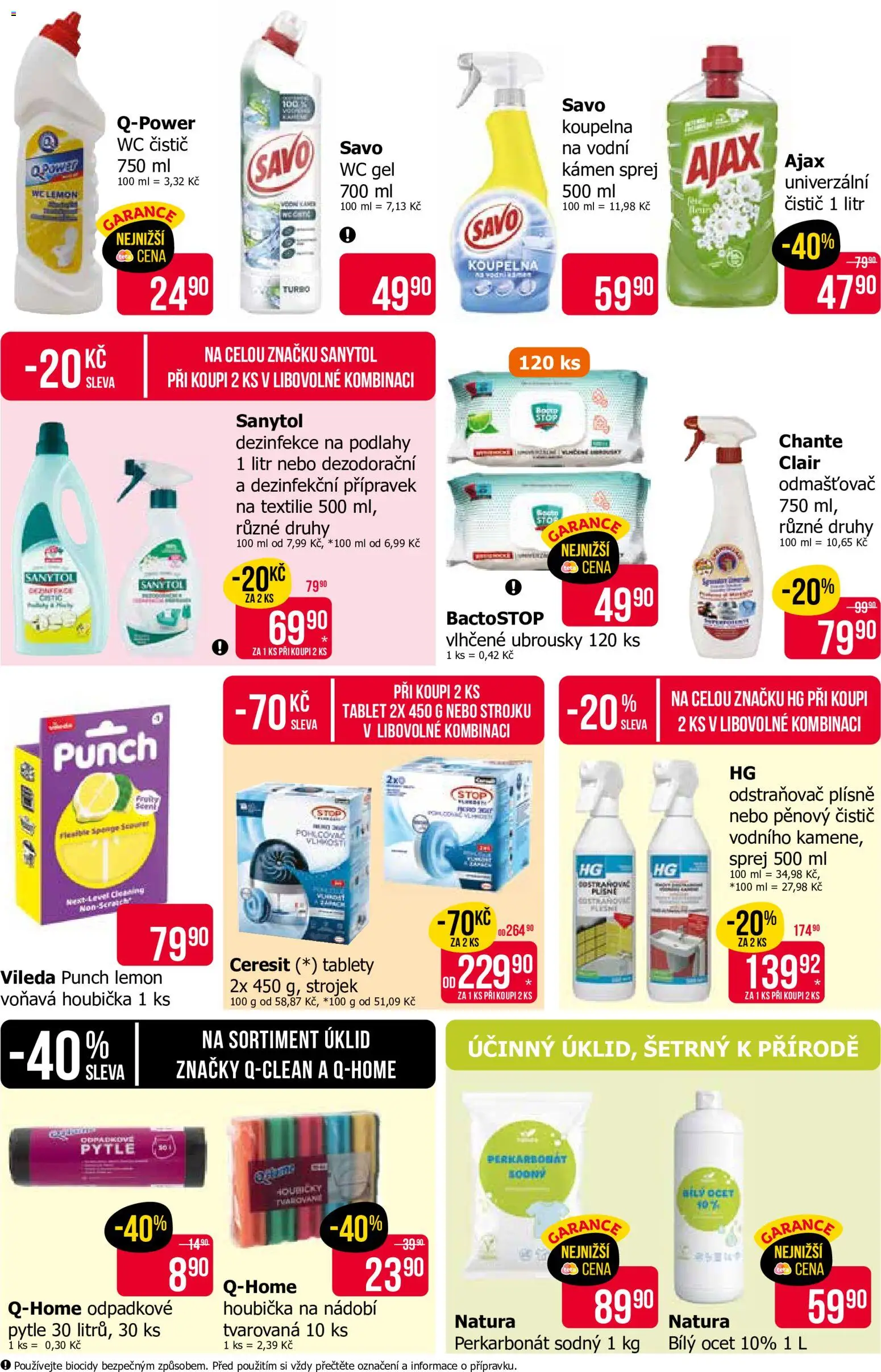 TETA Drogerie leták od 21.10.2026 | Strana: 16 | Produkty: Savo, Wc čistič, Sanytol, Odmašťovač