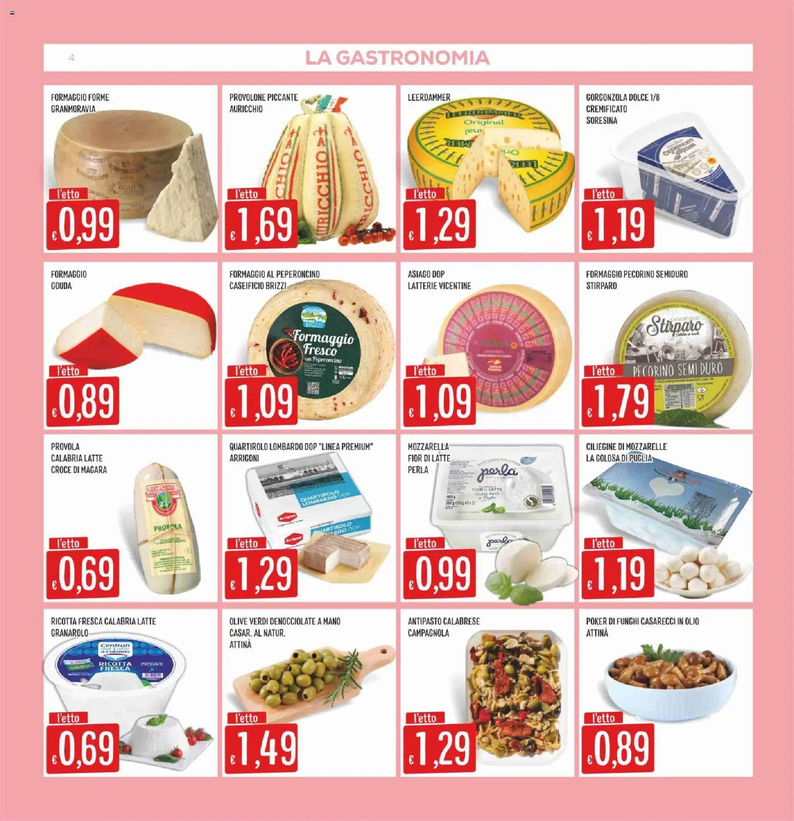 Volantino SISA del 14.05.2026 | Pagina: 4 | Prodotti: Provolone, Tè, Formaggio, Pecorino