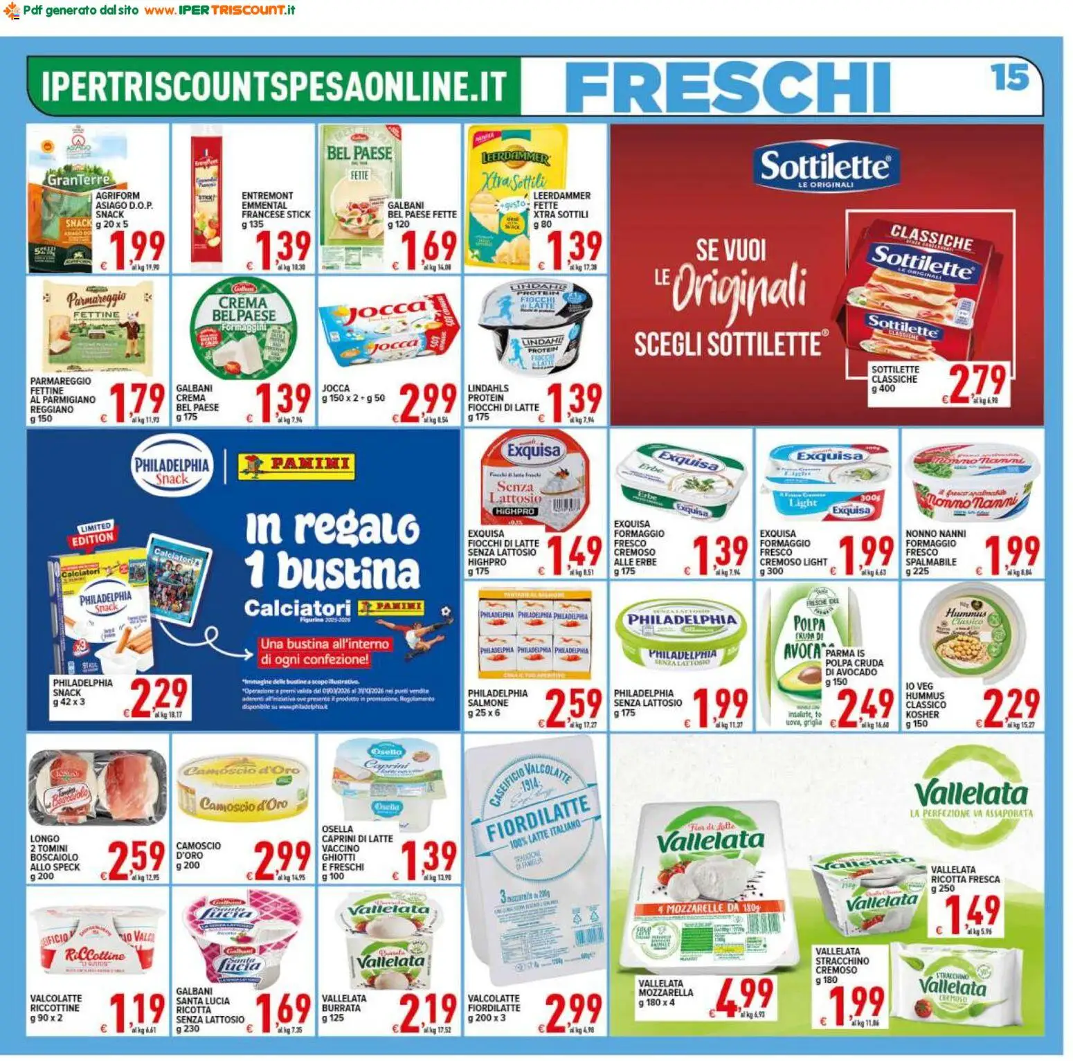 Volantino Ipertriscount del 08.05.2026 | Pagina: 15 | Prodotti: Crema, Latte, Parmigiano, Burrata