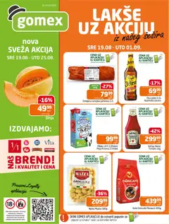 Gomex katalog - pregled Gomex kataloga - važi od 19.08.2026