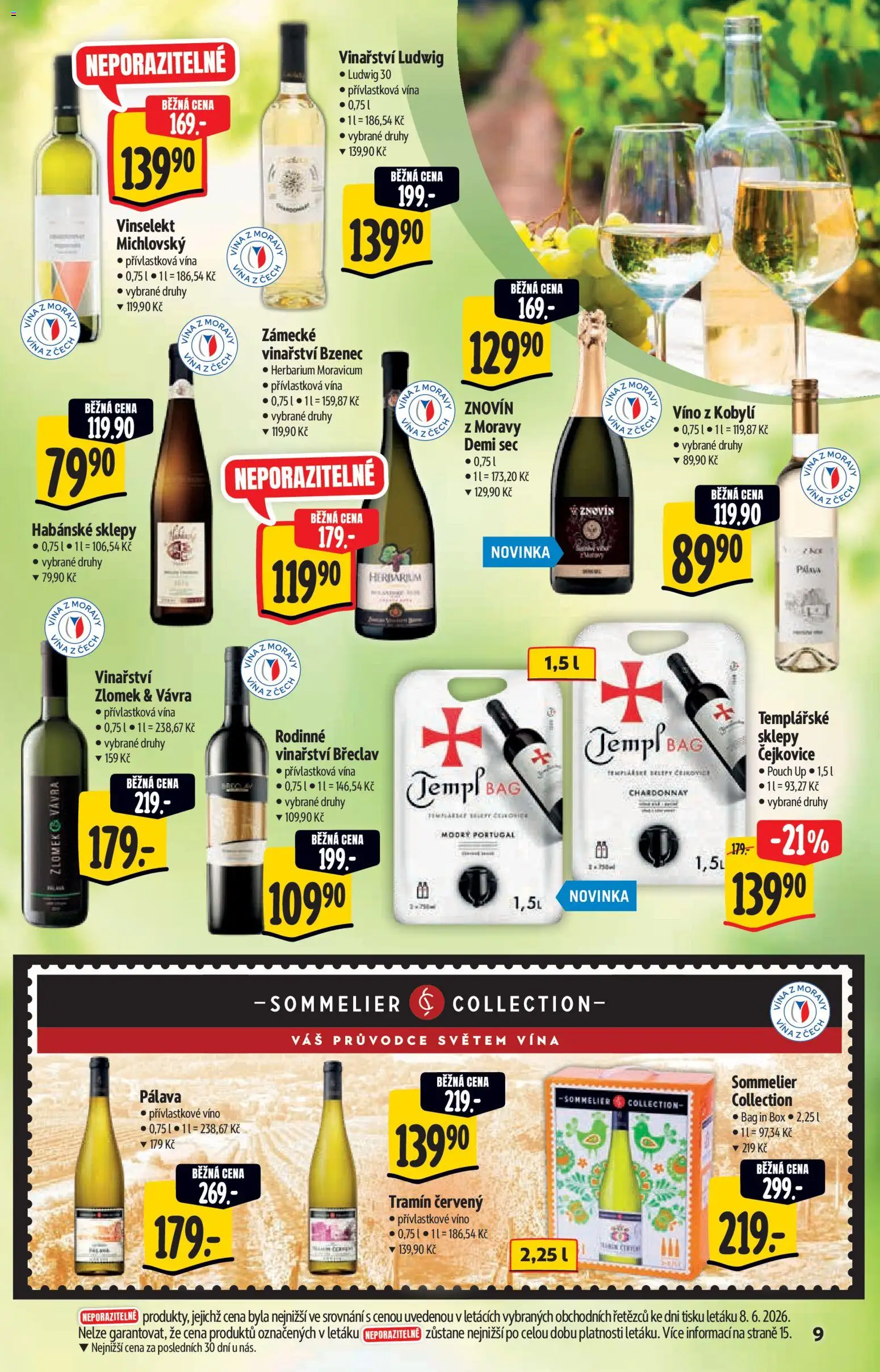 Albert katalog - Hypermarket - Léto od 17.06.2026 | Strana: 9 | Produkty: Víno, Habánské sklepy, Tramín červený