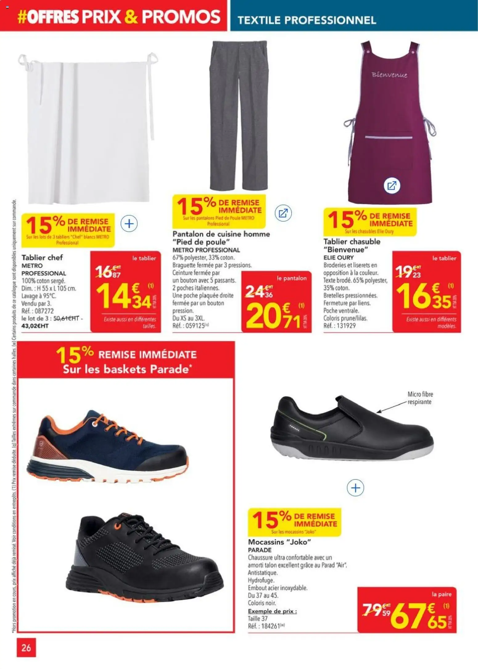 {H1} | Page: 26 | Produits: Ceinture, Coton, Pantalon, Baskets