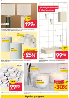 Forhåndsvisning av Rusta kundeavis gyldig fra 14/09/2026 | Side: 12 | Produkter: Bordlampe, Telys, Duftpinner, Duftlys
