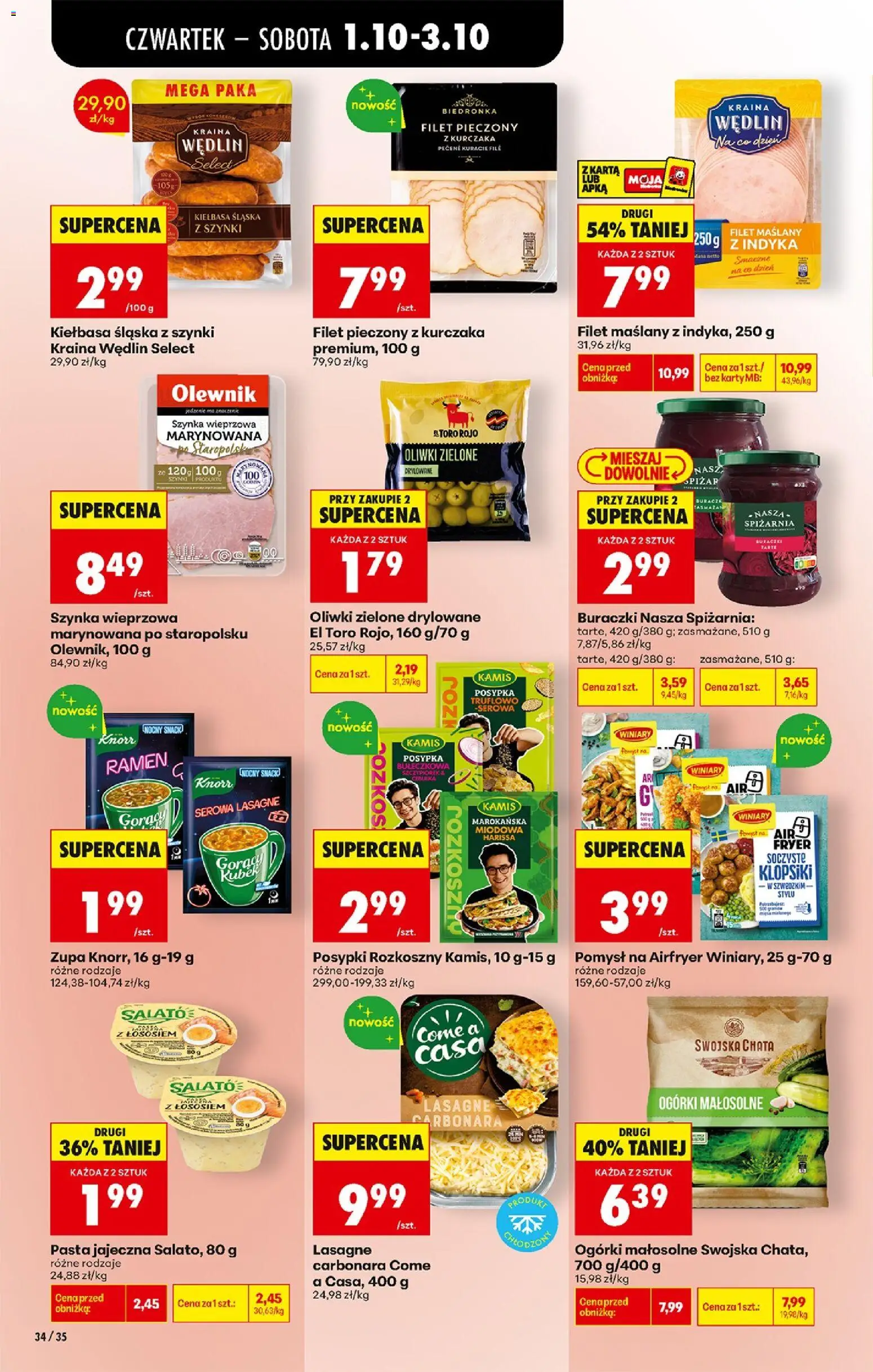 Biedronka Polsko leták - Codziennie niskie ceny od 01.10.2026 | Strana: 46 | Produkty: Airfryer, Filet, Karty, File