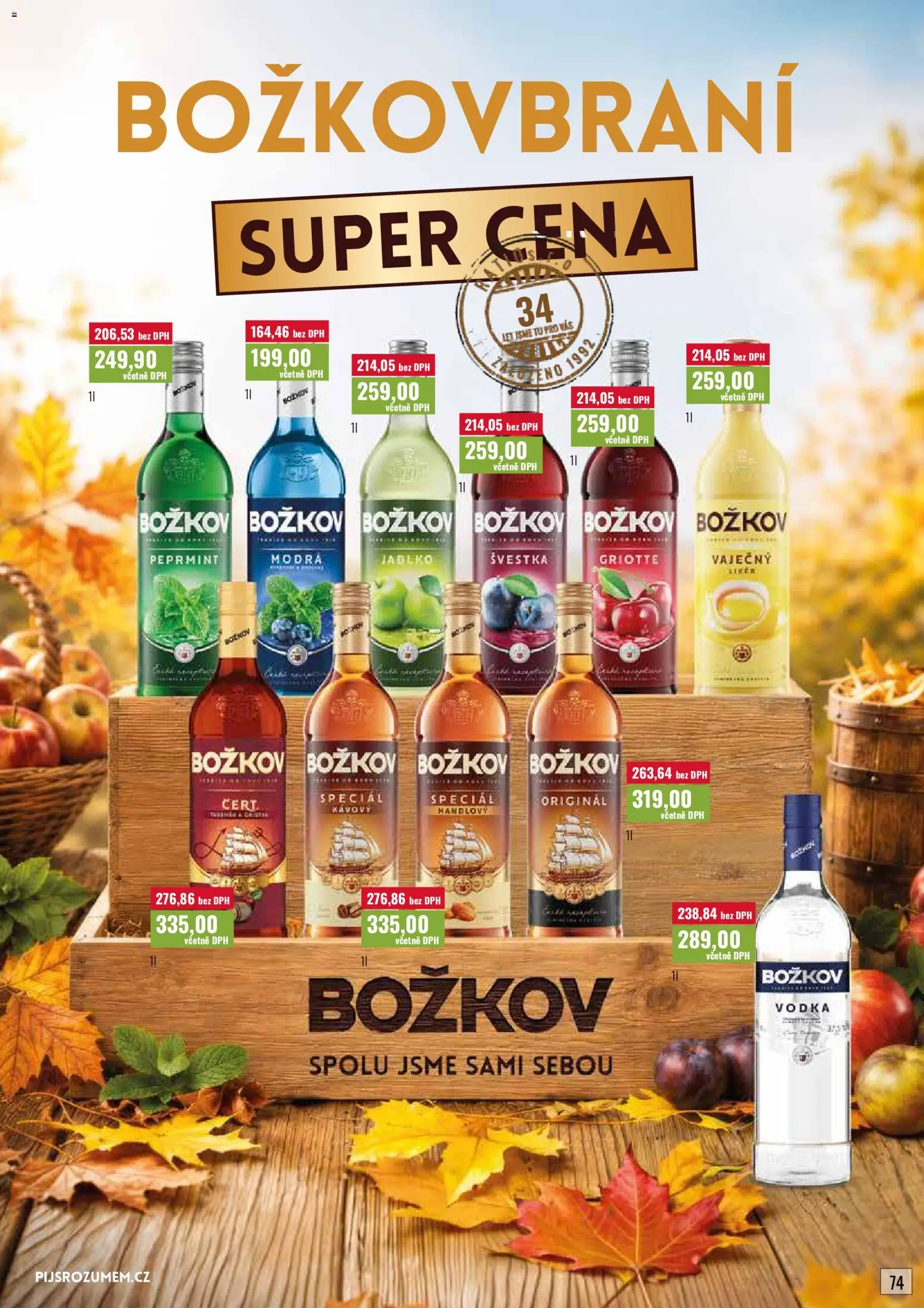 Ratio leták od 01.09.2026 | Strana: 75 | Produkty: Vodka, Božkov, Božkov Peprmint