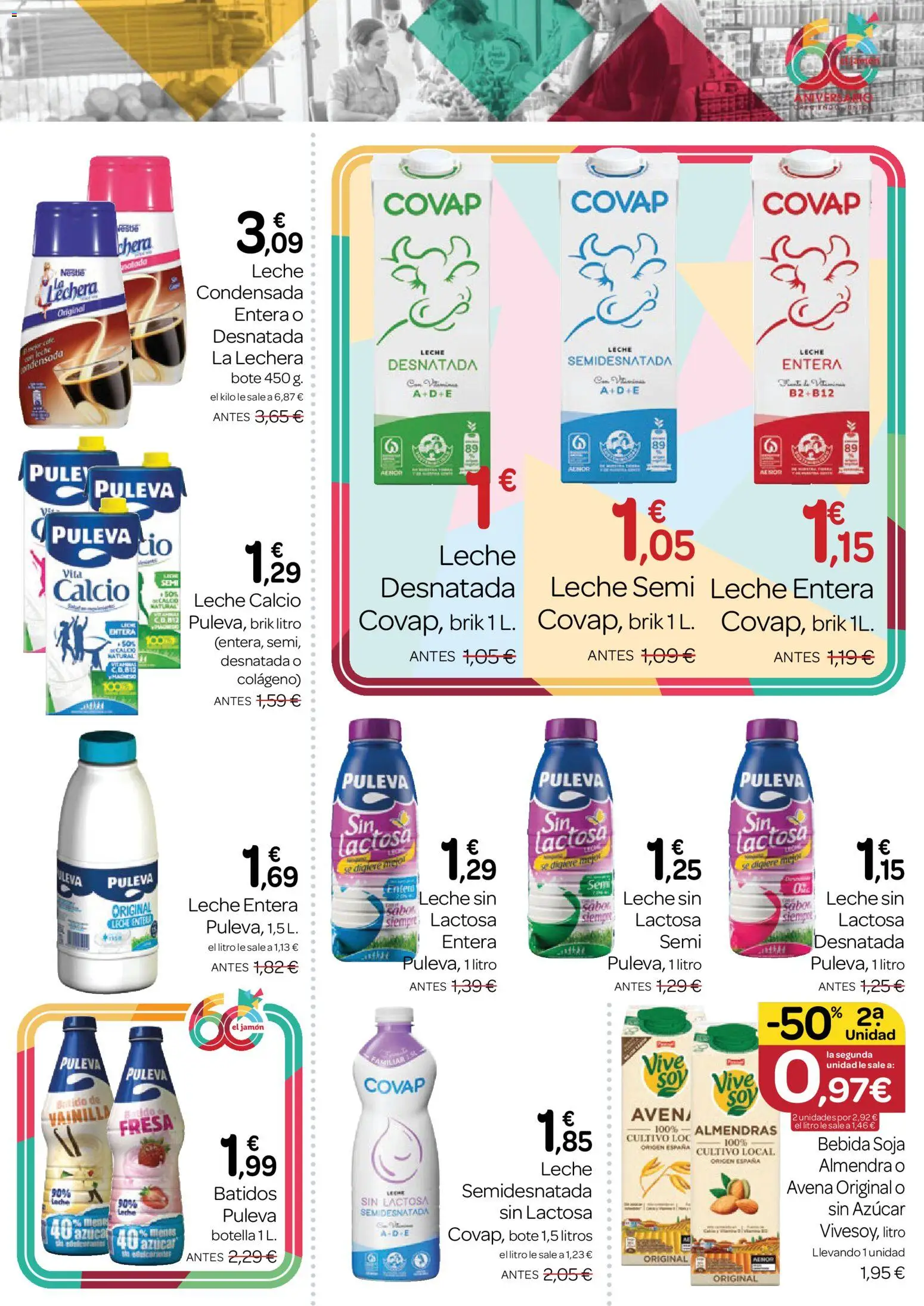 Supermercados El Jamón folleto │ válido desde el 28.05.2026 | Página: 17 | Productos: Leche desnatada, Leche entera, Leche, Jamón